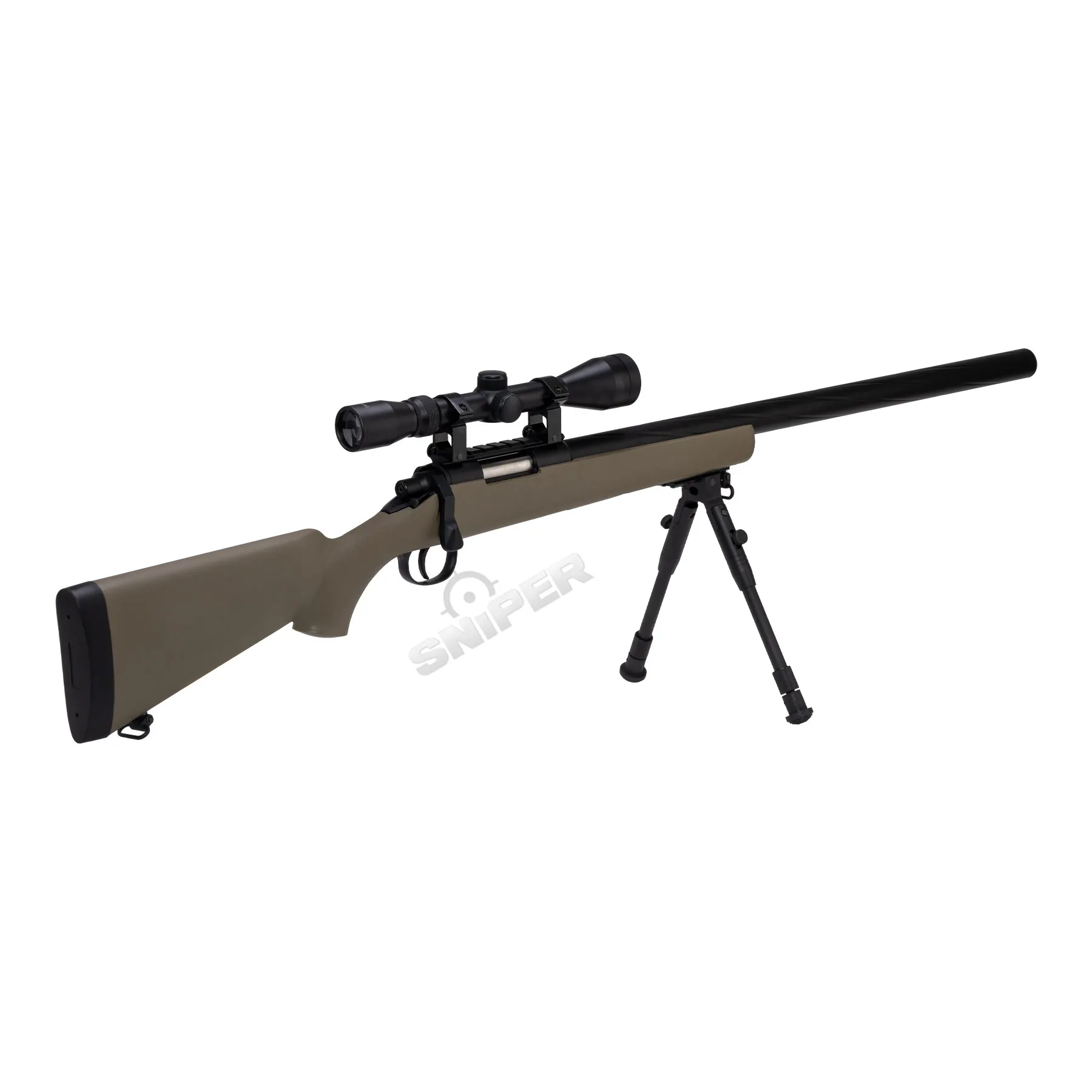 Specna Arms SA-S12 Scharfschützengewehr w/ Scope & Bipod, Tan