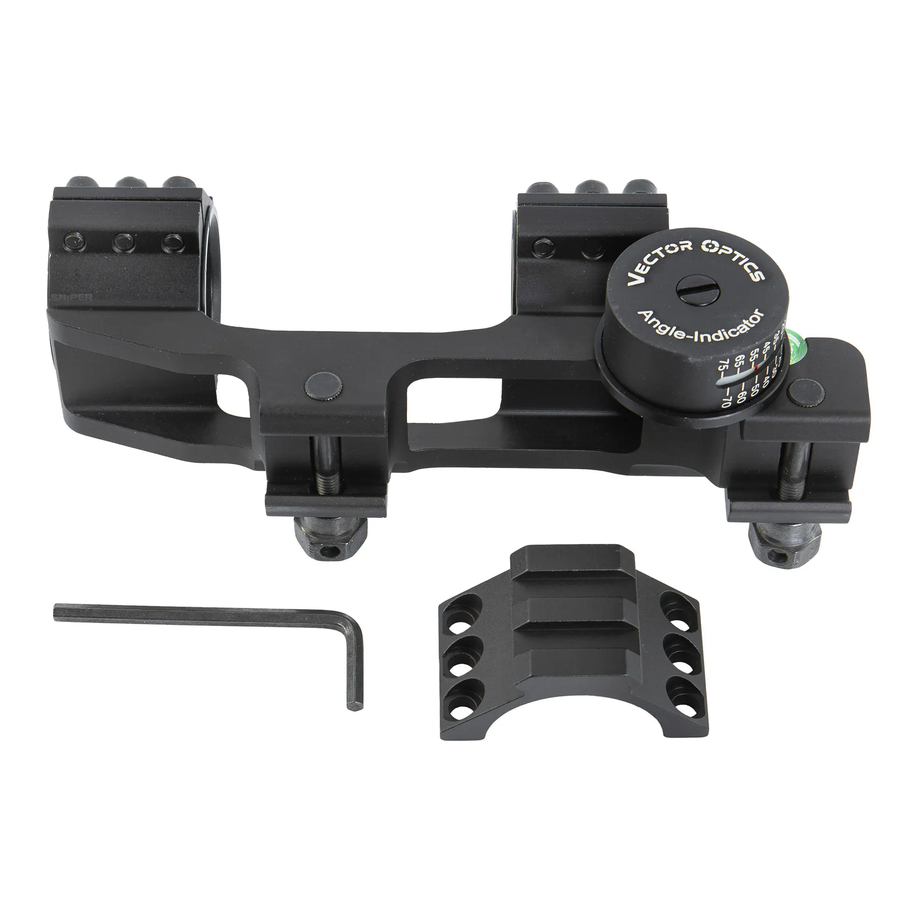 30mm Scope Mount with Level, Black