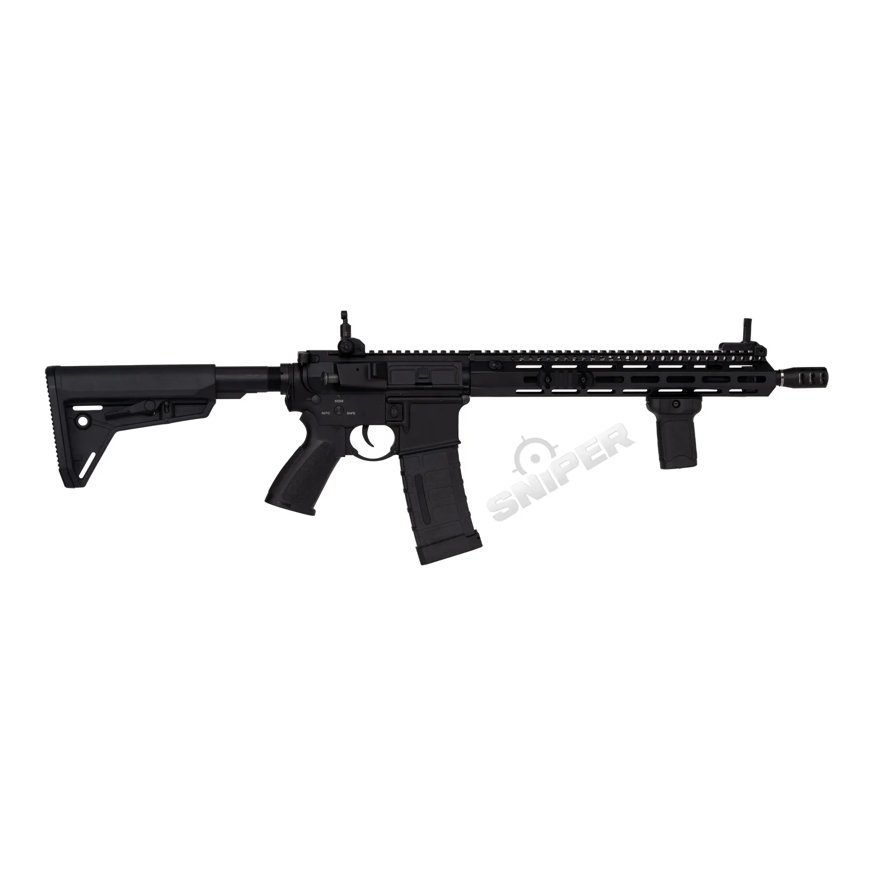 Double Bell Baba Yaga JW M4 w/ Scope (S)AEG, Black