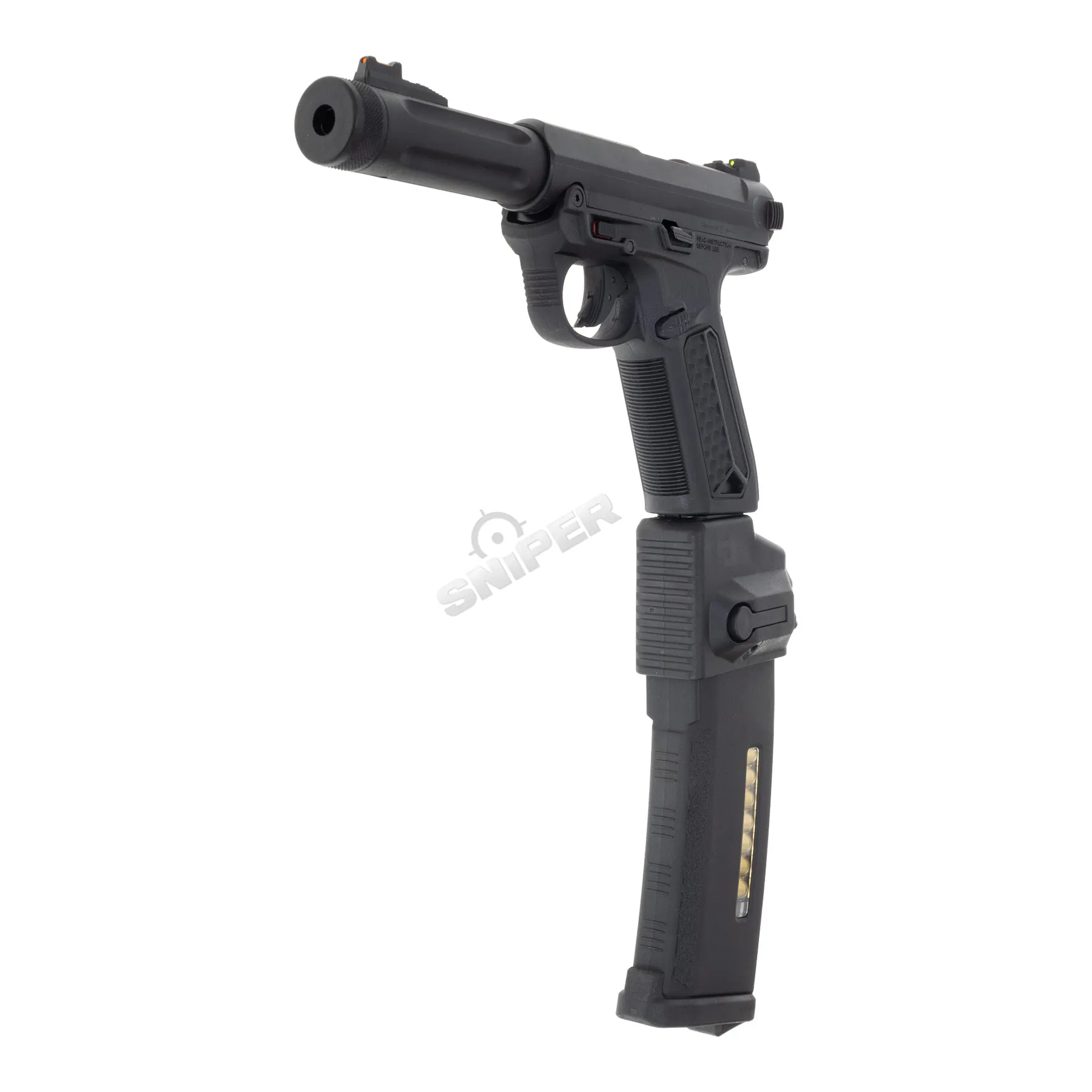 HPA Set Action Army AAP 01 + Bottle + Dominator US + PTS, Black