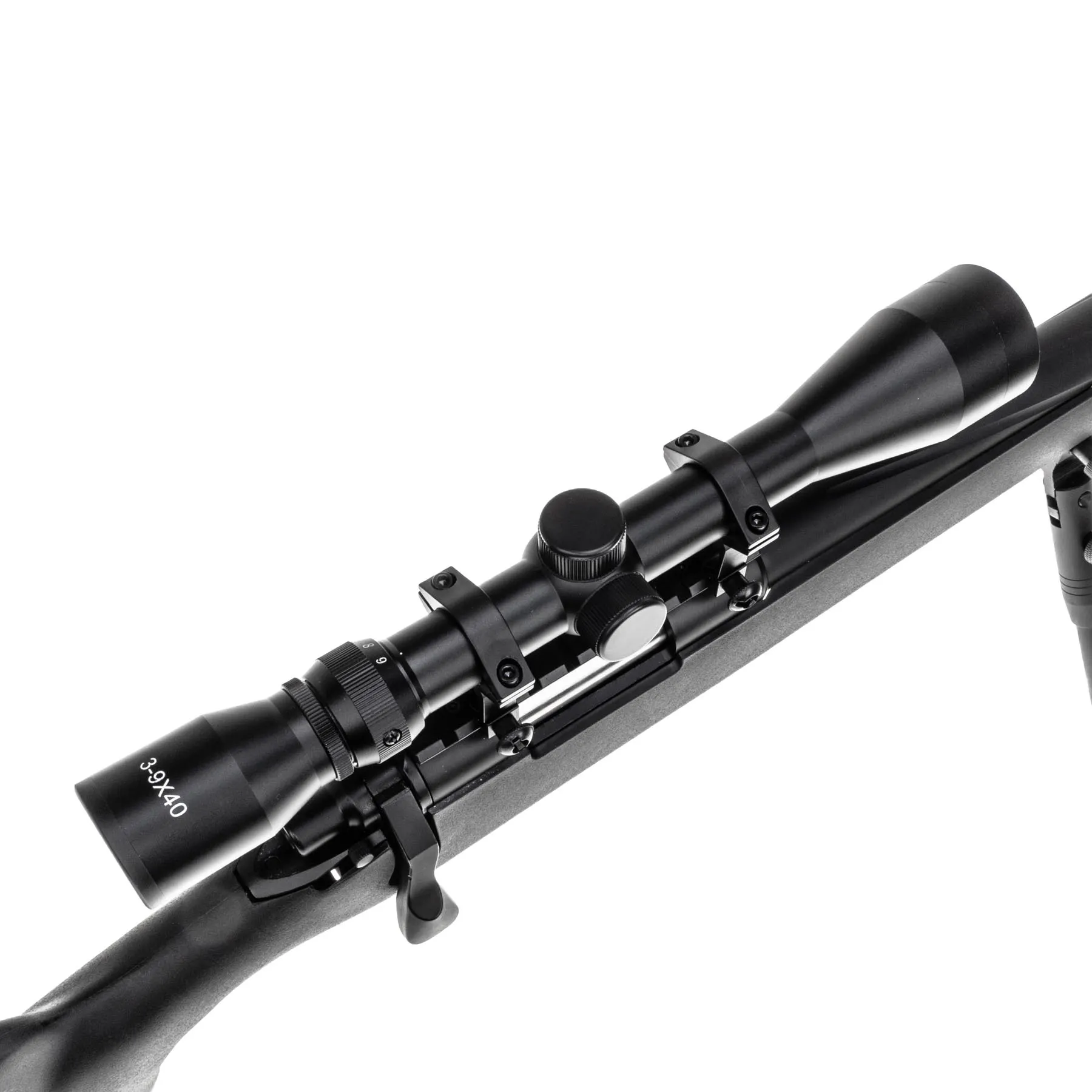 WELL MB03 VSR10 Scharfschützengewehr w/ Scope & Bipod, Black