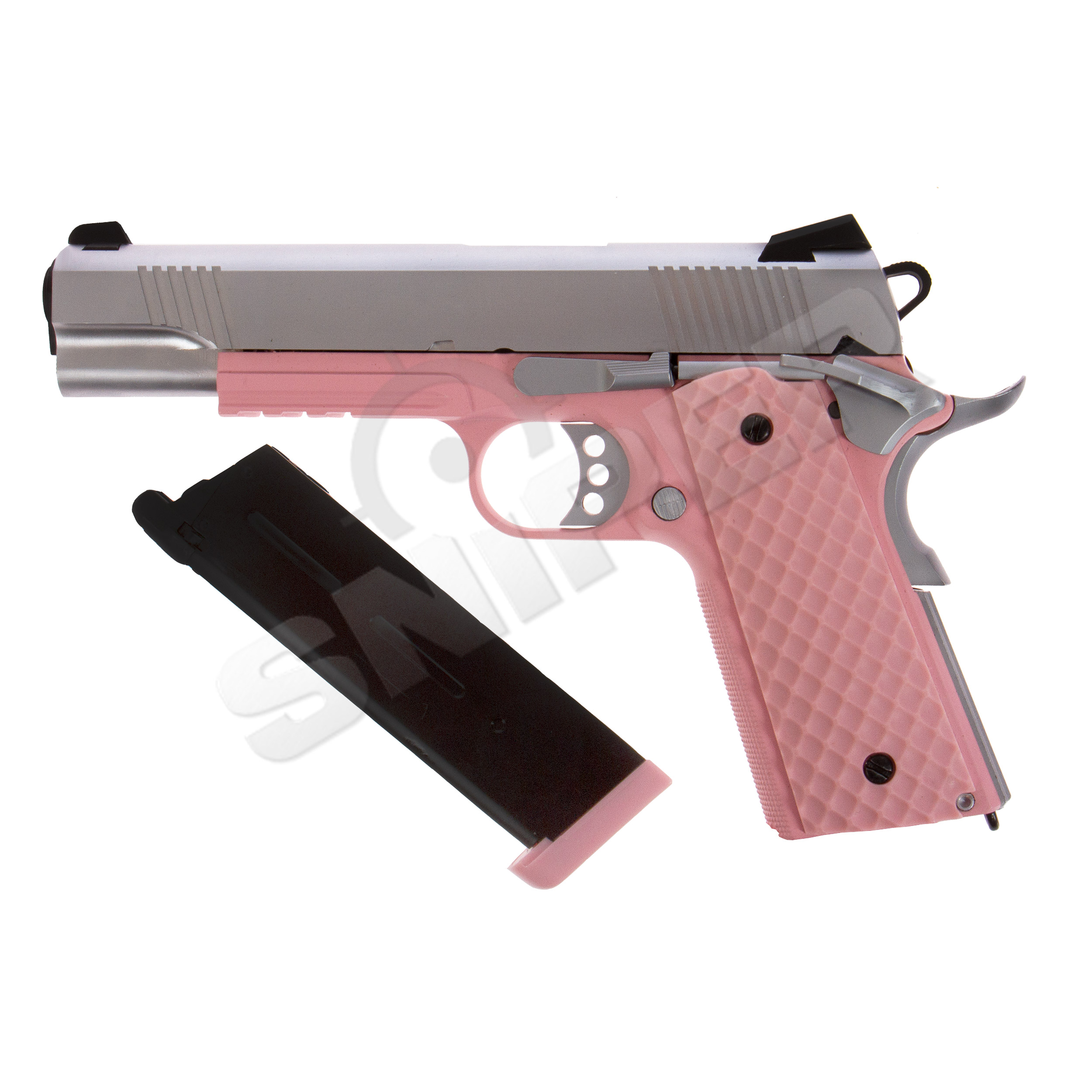 Raven 1911 MEU Railed GBB, Pink/Silver