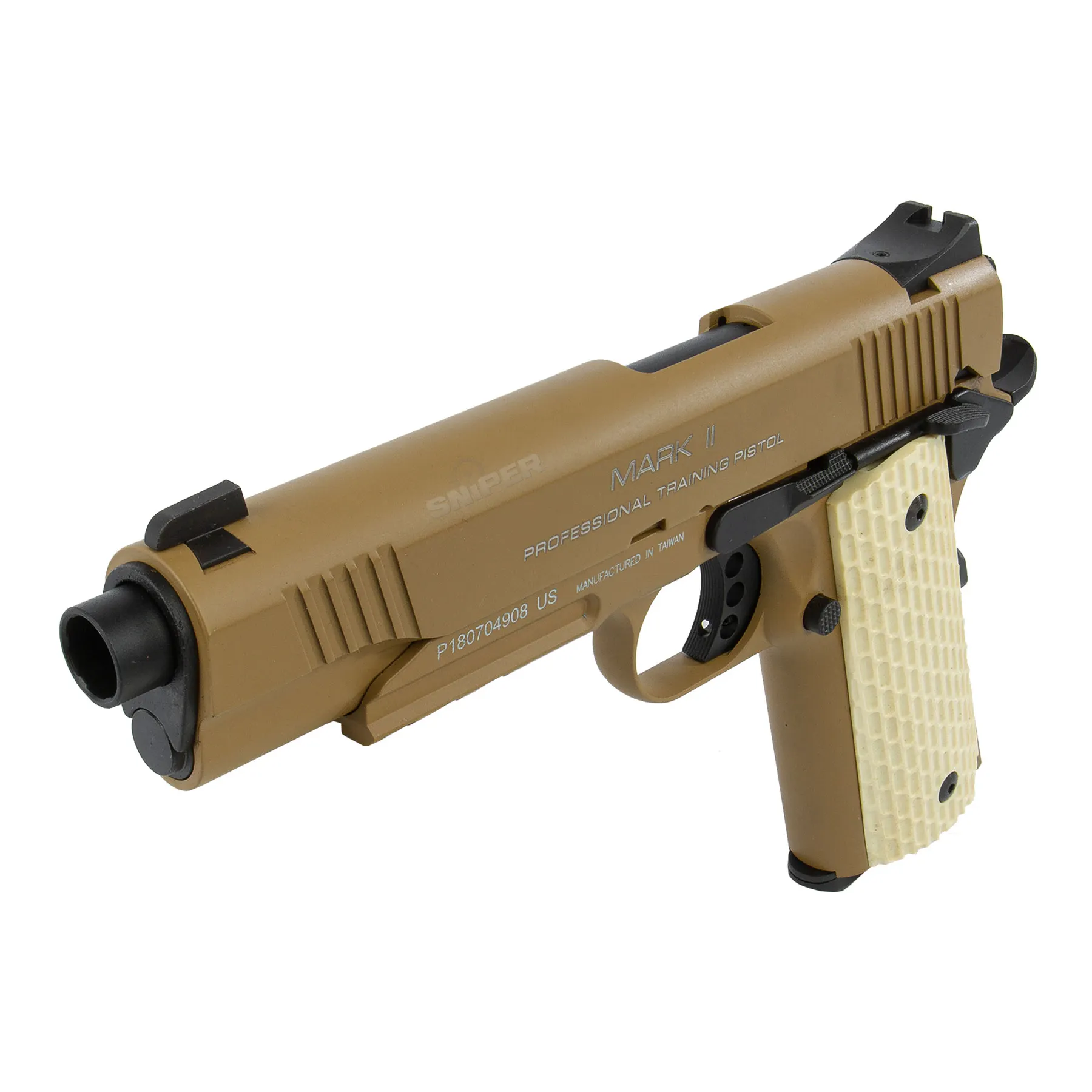 KWA Mark II PTP Dark Earth GBB Softair Pistole