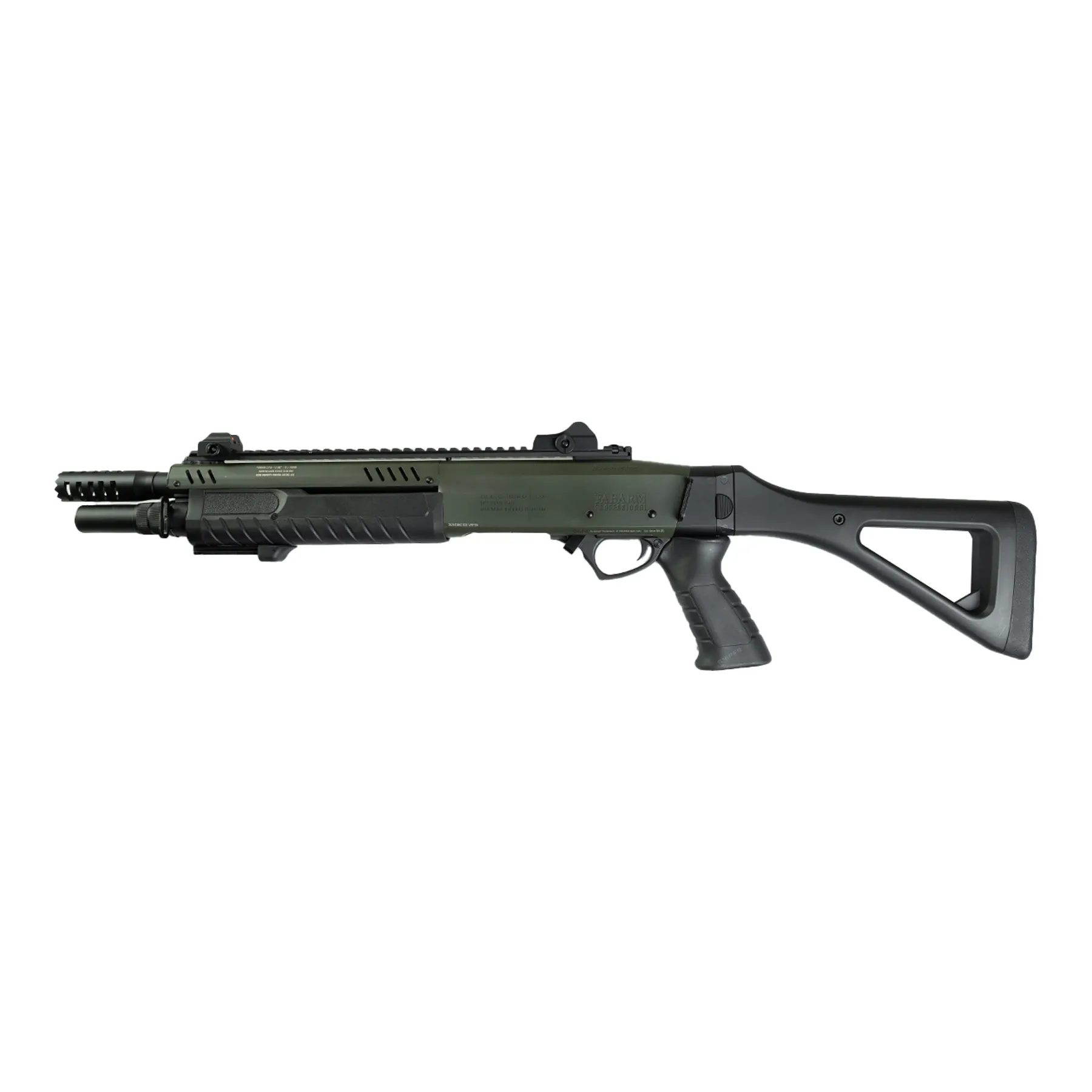 Fabarm STF12 Compact 11" Gas Pumpgun, OD