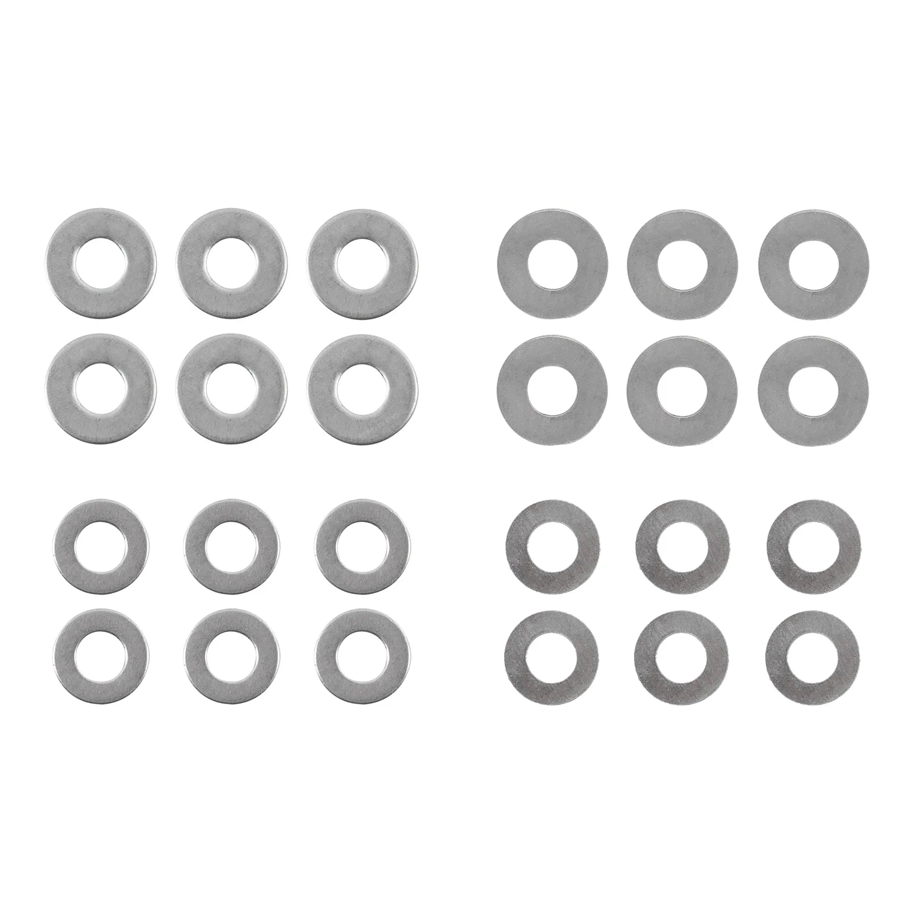 Shim Set, 6 Stk. 0,1mm, 6 Stk. 0,15mm, 6 Stk. 0,3mm, 6 Stk. 0,5mm