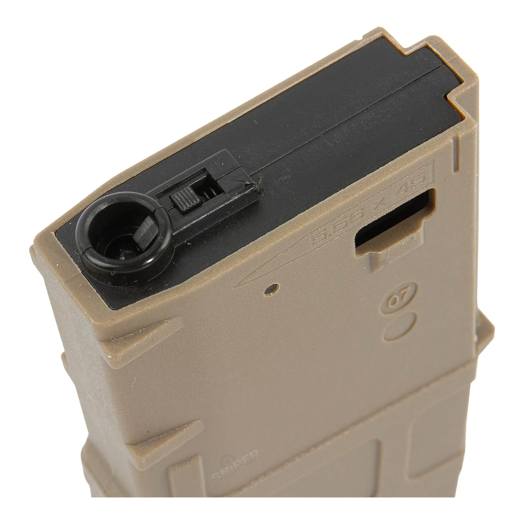 Low-Cap Magazine Short für M4, 20/70rds, Tan