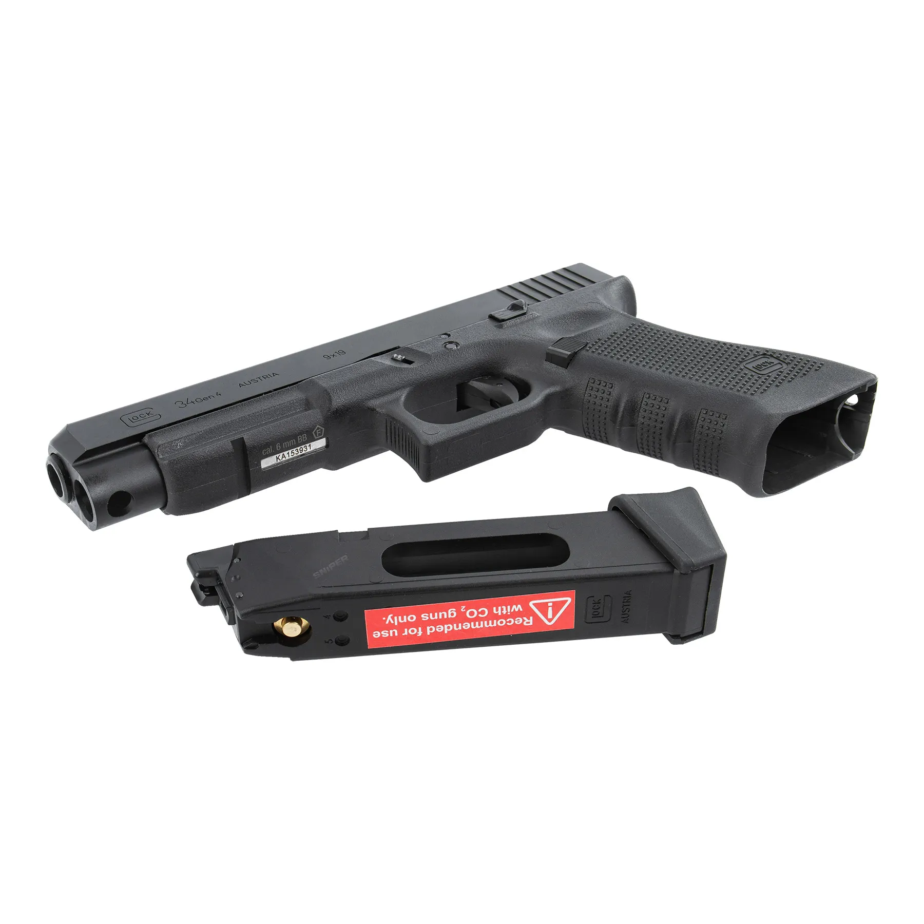 Glock 34 Gen 4 Deluxe CO2 GBB Softair Pistole