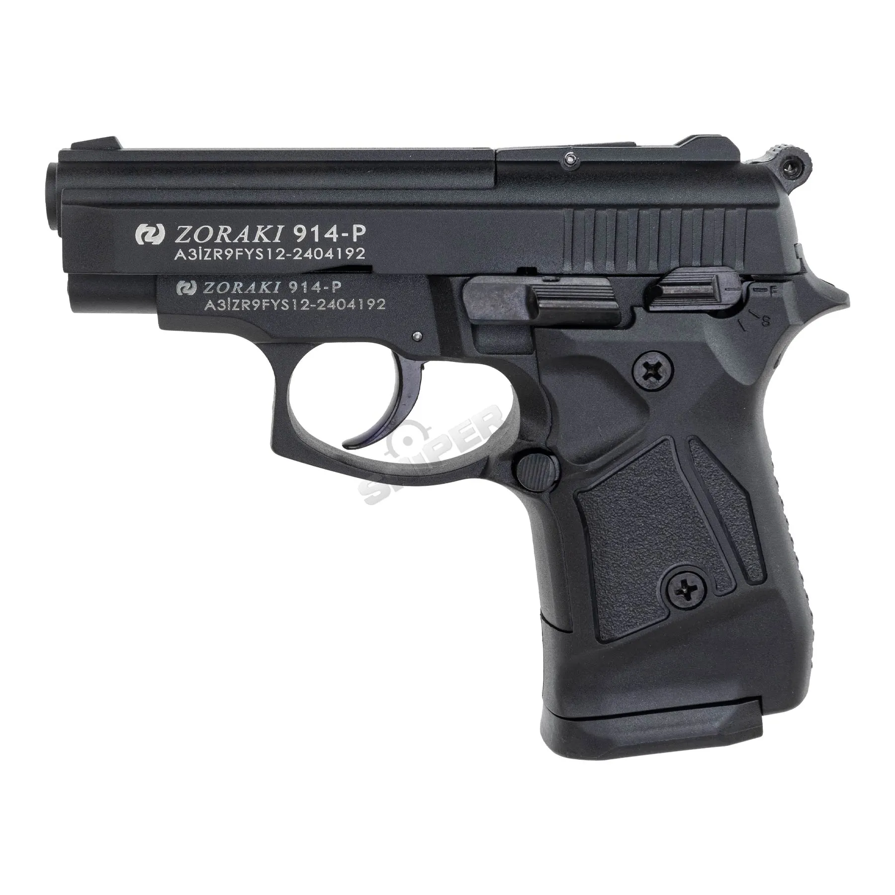 Silvester Bundle #2 Zoraki 914 9mm P.A.K. Schreckschusspistole, Black