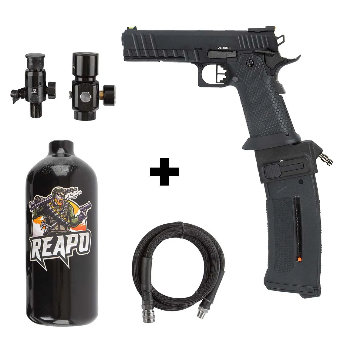 HPA Set HX2003 Hi-Capa 5.1 + Bottle + Creeper US + PTS HPA Set HX2003 Hi-Capa 5.1 + Bottle + Creeper US + PTS