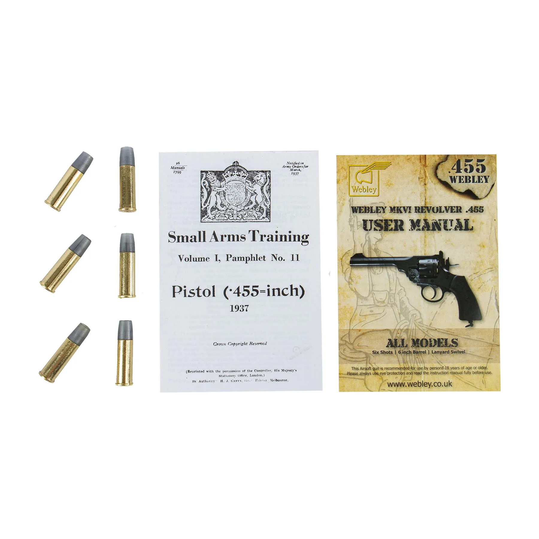 Win Gun Webley MKIV. 455 Revolver Silver CO2