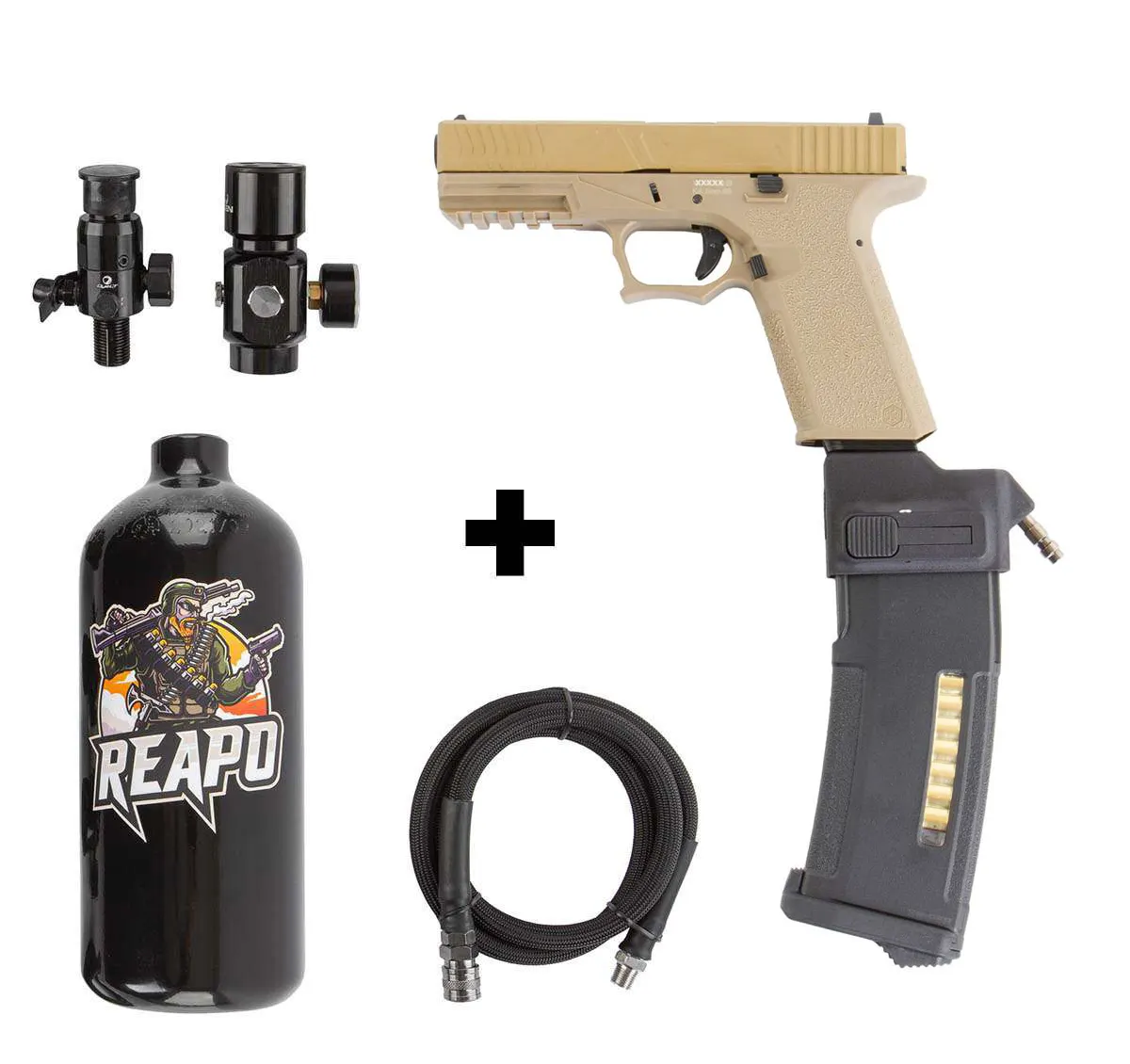 HPA Set SAC VX7 Mod.3 + Bottle + Creeper HPA US Softair Pistole HPA Set SAC VX7 Mod.3 + Bottle + Creeper HPA US Softair Pistole