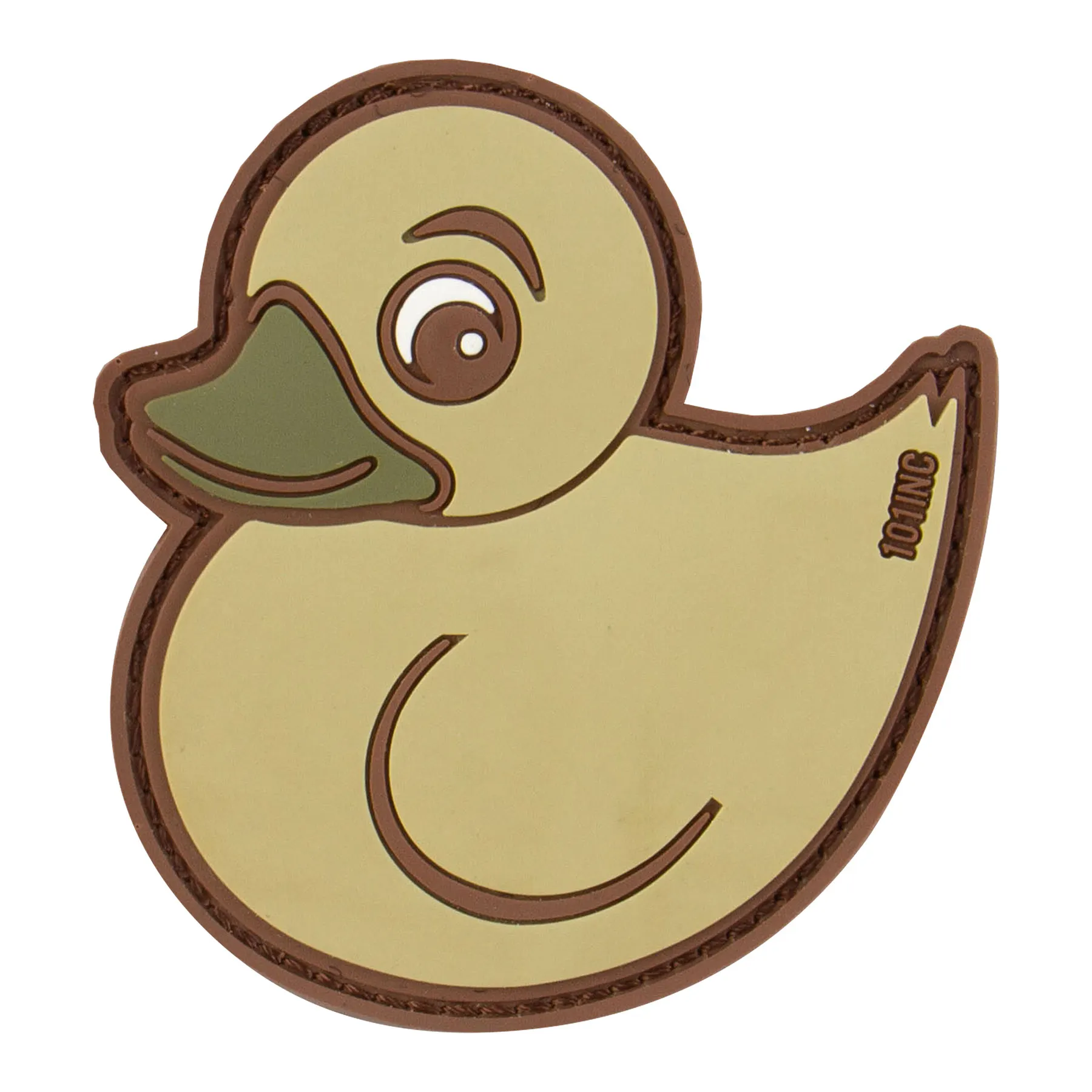 3D PVC Patch Rubber Duck, Sand