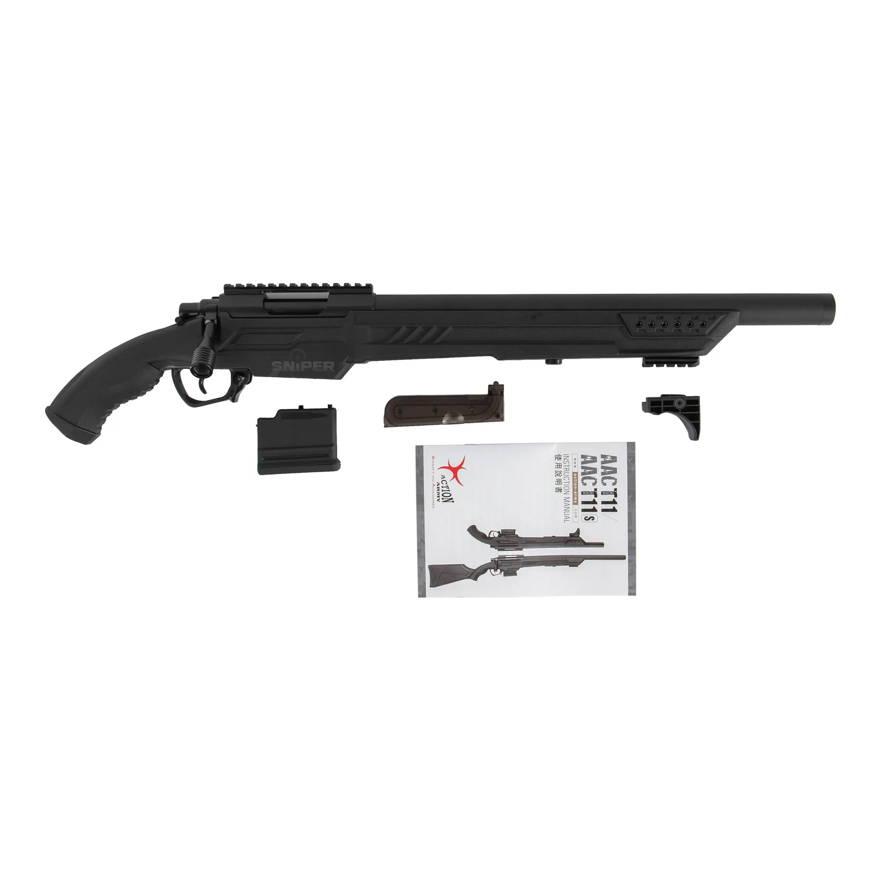 AAC T11 Short Bolt Action Sniper Rifle, Black