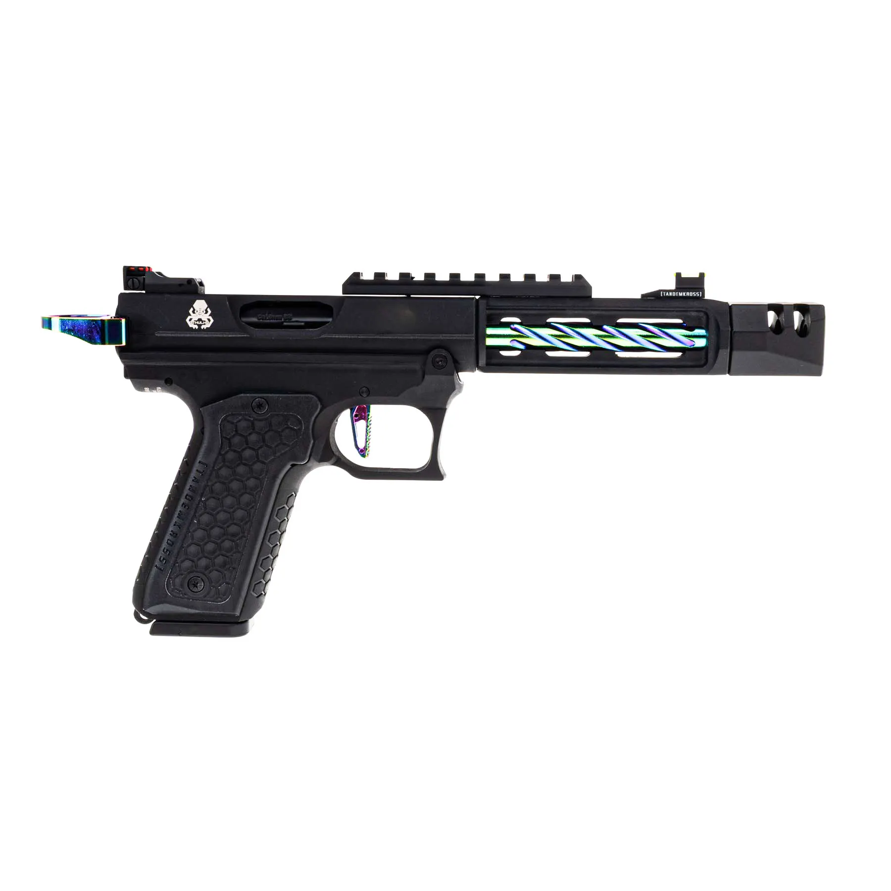 Lancer Tandemkross Cthulhu GBB Softair Pistole, Black/Rainbow