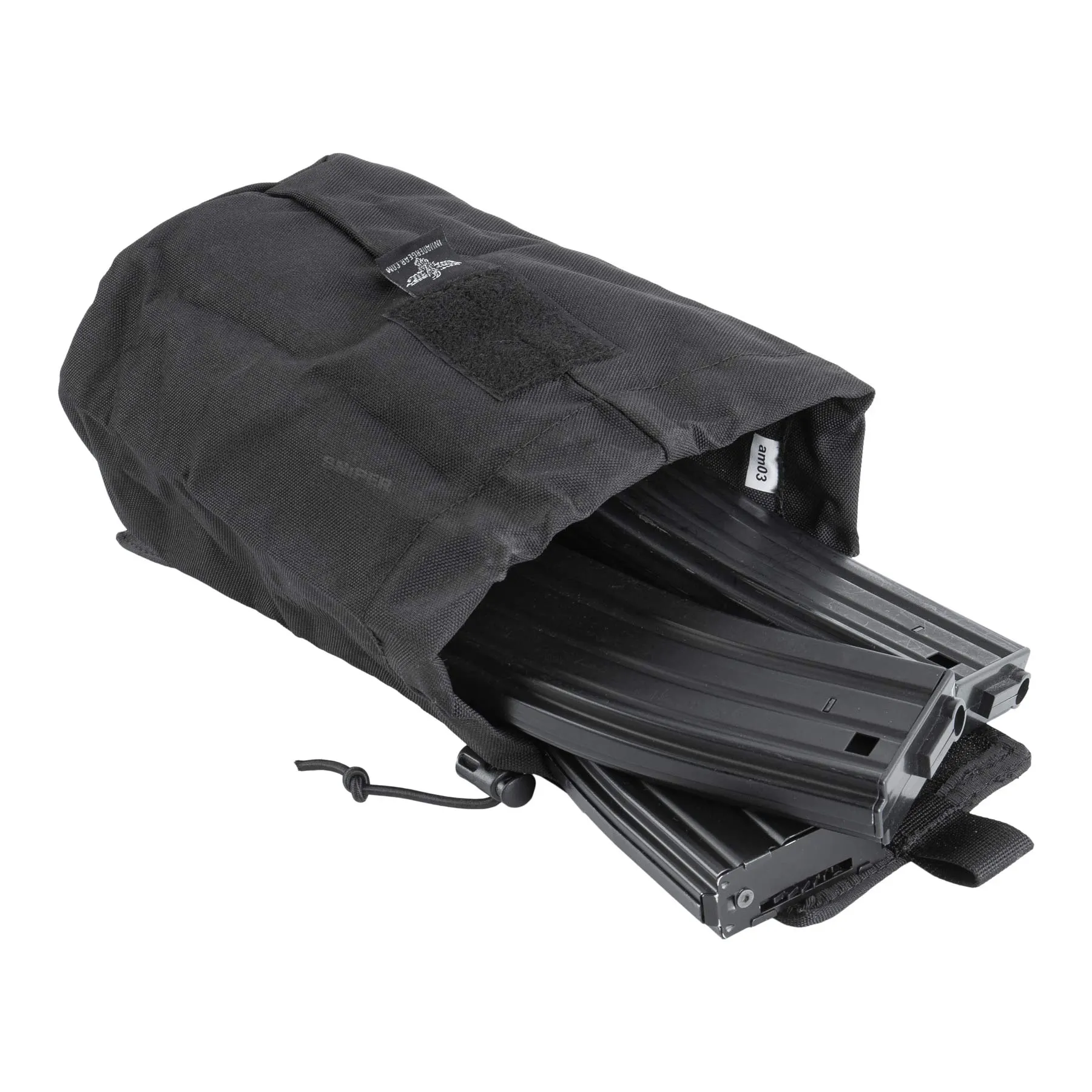 Foldable Dump Pouch, Black Foldable Dump Pouch, Black