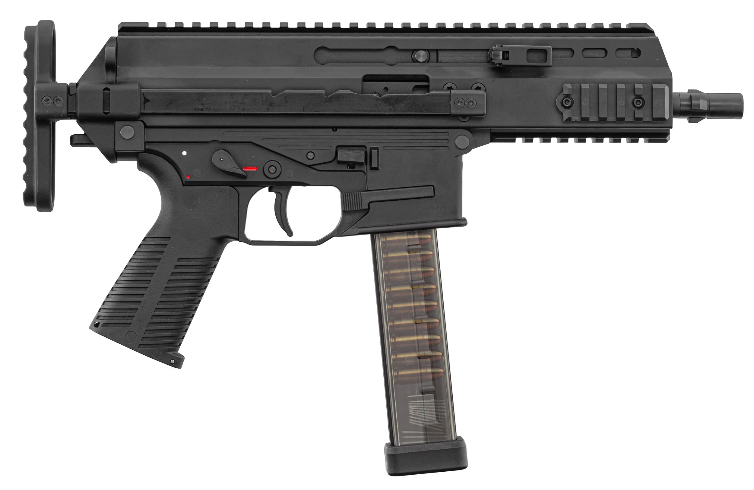 Maruyama SCW-9 Pro Double Mag Submachine GBB Gun, Black