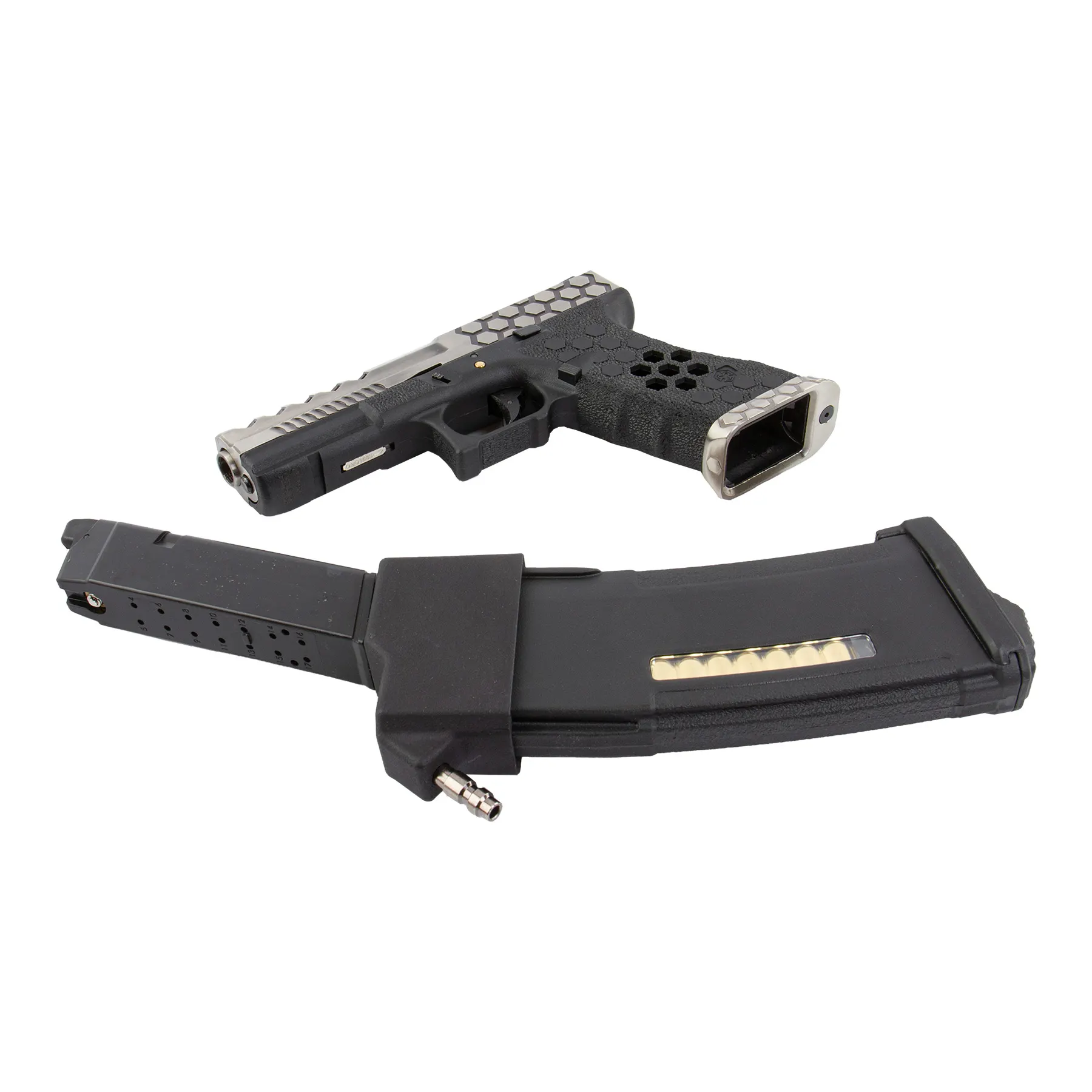 HPA Set SAC Custom VX0100 Hex Cut HPA US Softair Pistole