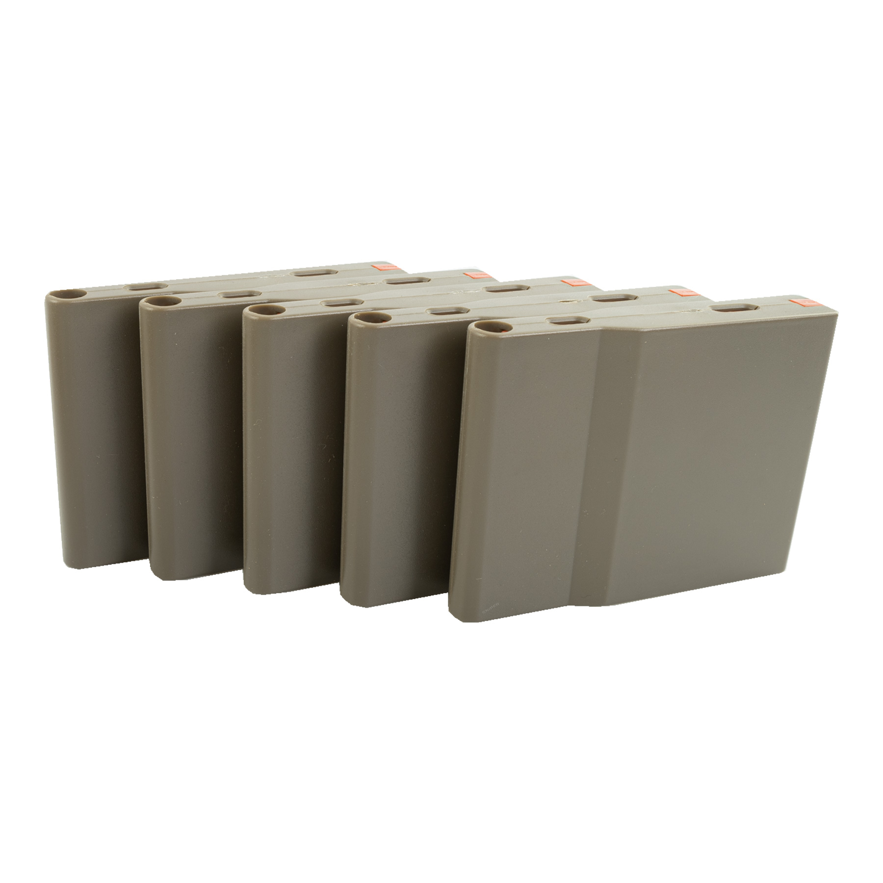 Silverback Polymer Magazine für SRS Rifles, 25rds 5er-Set, FDE