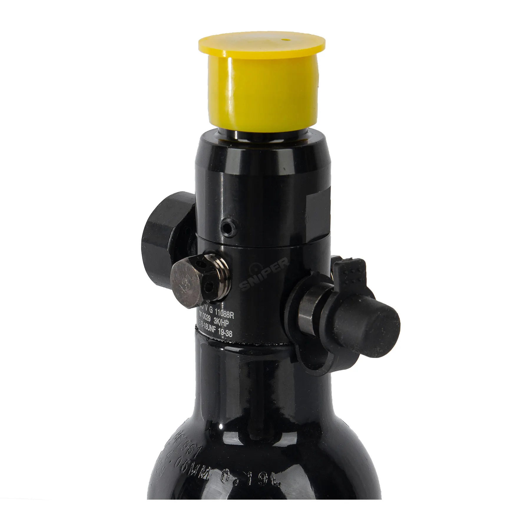 Ultrair HPA Tank, 0,2L, 3000psi w/ Alu. Regulator Ultrair HPA Tank, 0,2L, 3000psi w/ Alu. Regulator