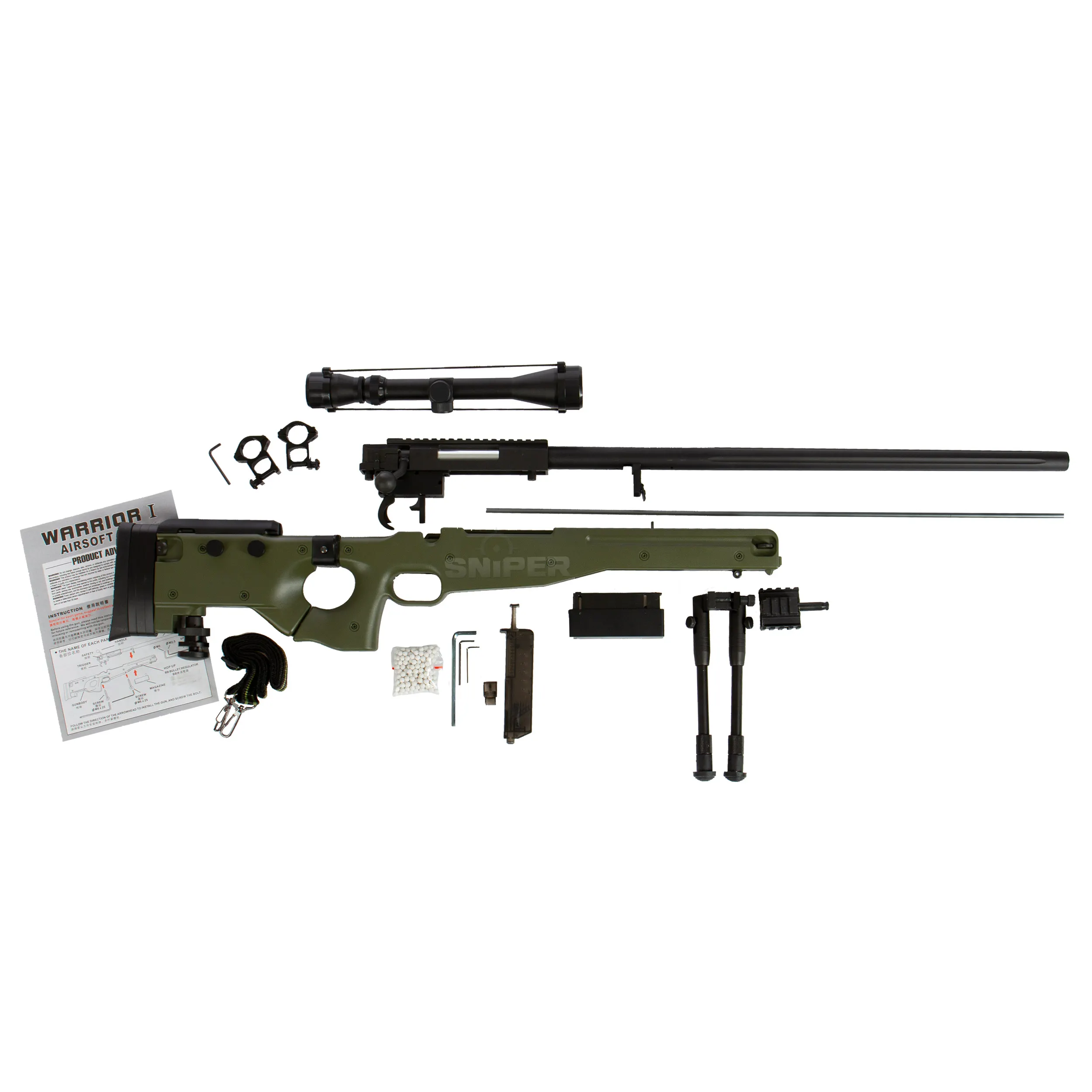 MB08 Scharfschützengewehr Rifle Set, Olive
