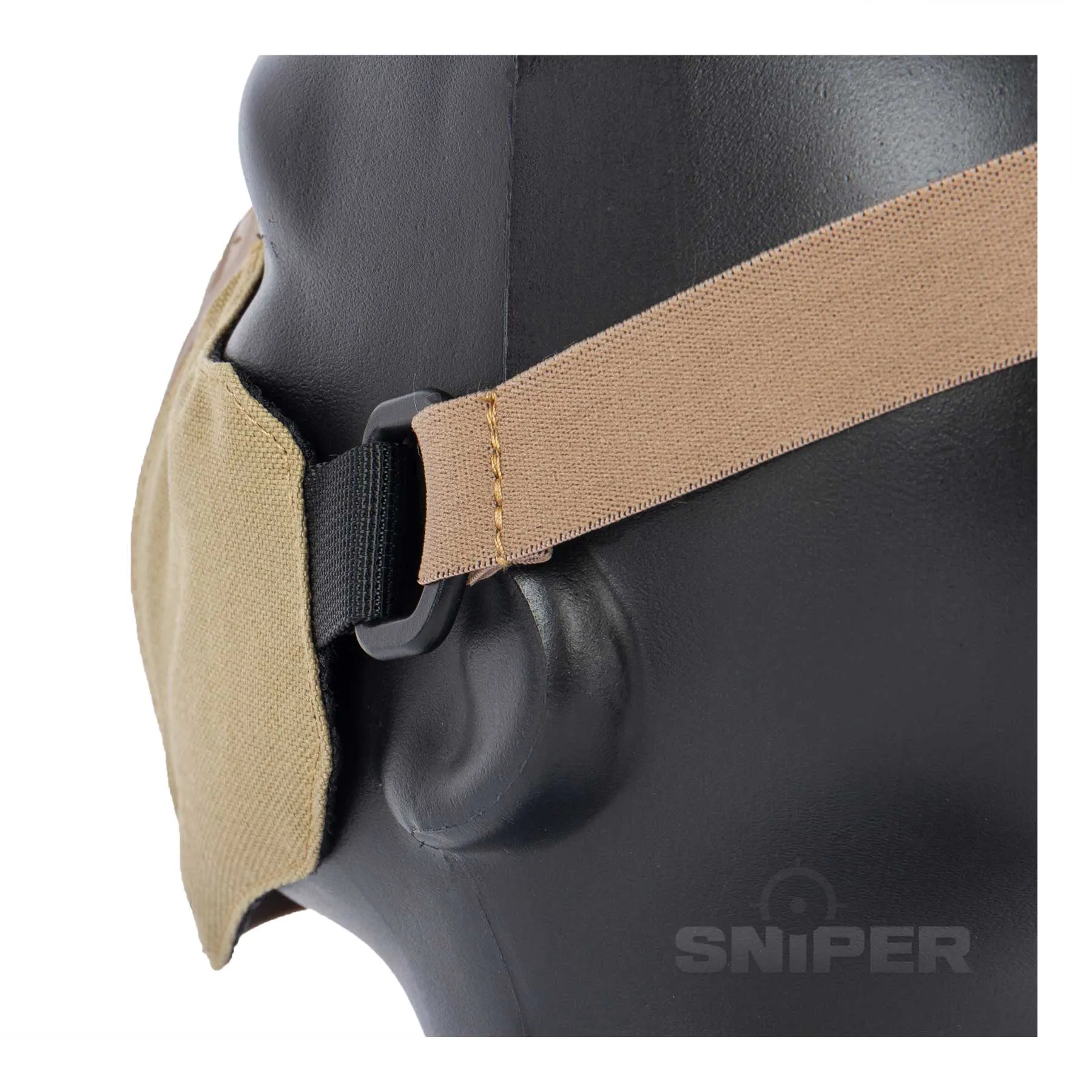 Half Face Mask V7, Tan Half Face Mask V7, Tan