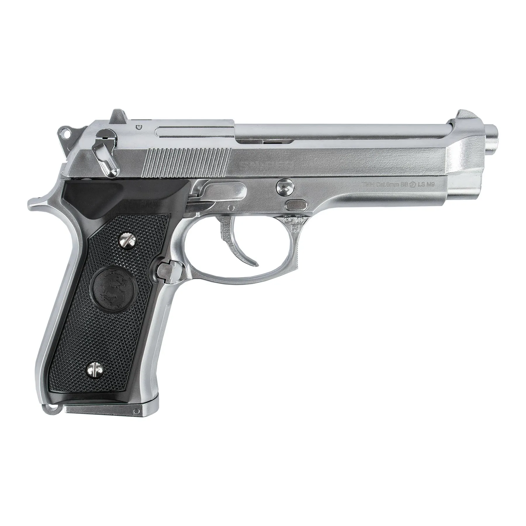 LS M9 Silver GBB Softair Pistole
