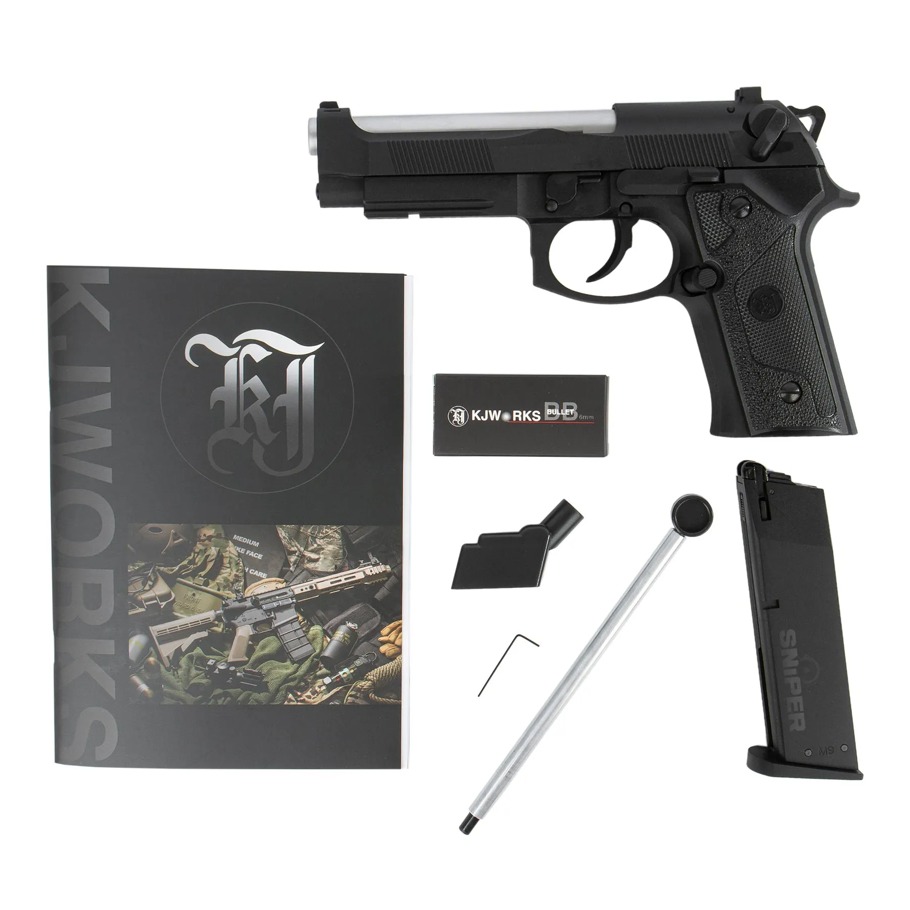 KJ Works M9 IA Full Metal GBB Softair Pistole