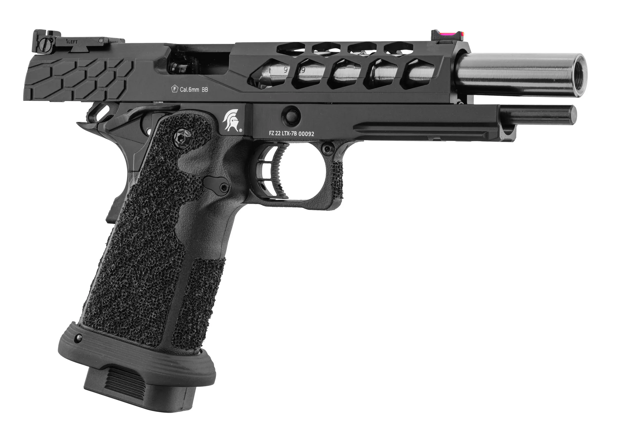 Lancer Tactical LTX-7B Stryk Hi-Capa GBB Softairpistole, Black
