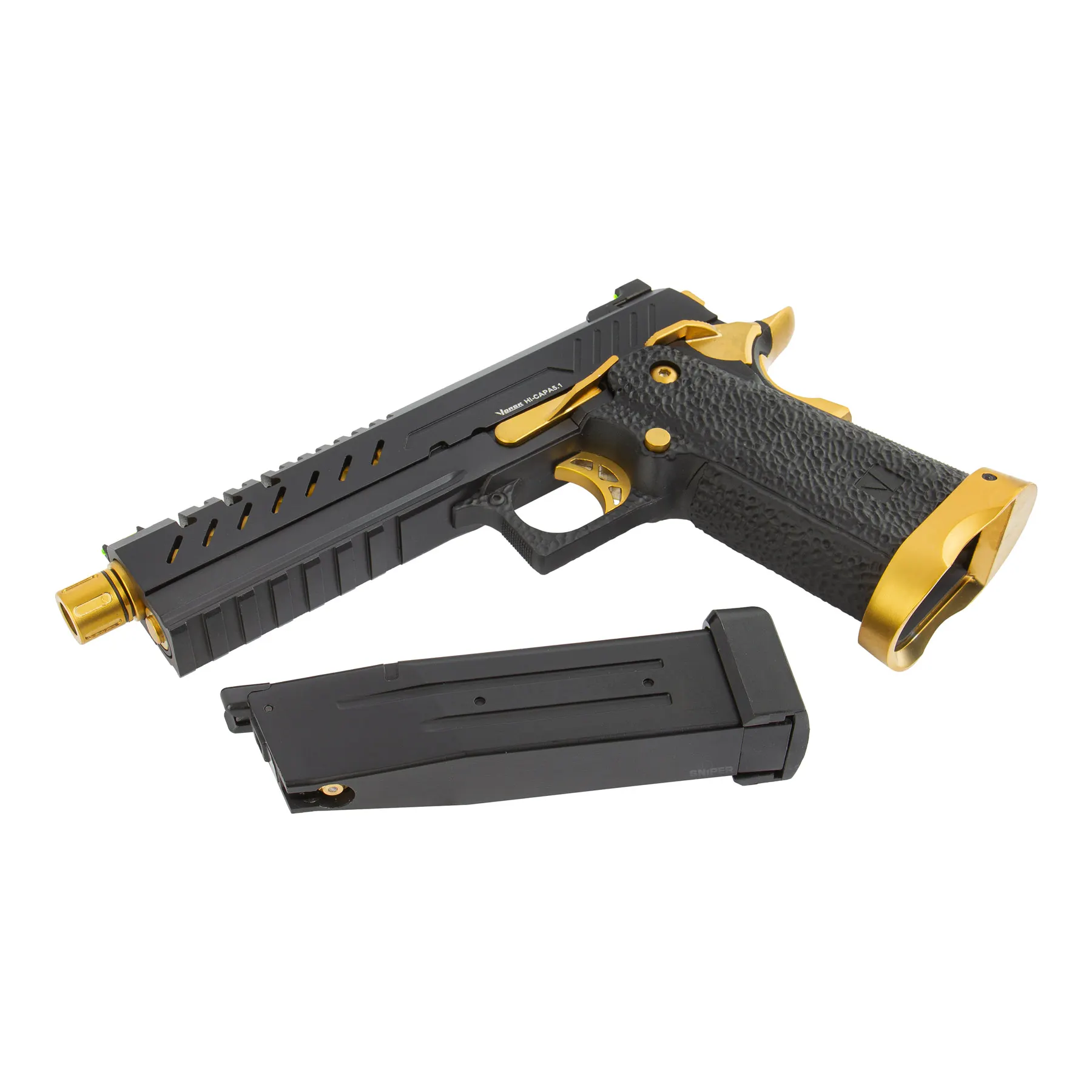 Vorsk Hi-Capa 5.1 Gold Match GBB Softair Pistole