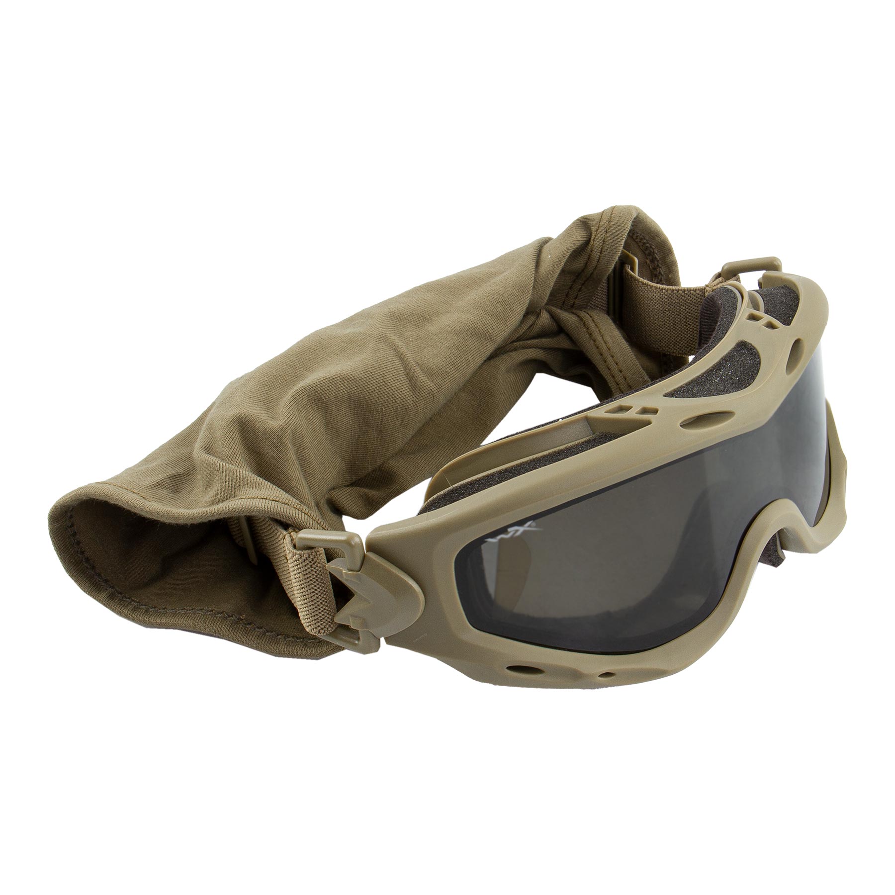 WileyX Tan Frame Spear Dual Lens, Grey/Clear/Light Rust Lens