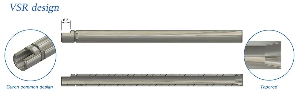 6.08, 500mm Guren 2 VSR Inner Barrel 6.03, 500mm Guren 2 VSR Inner Barrel
