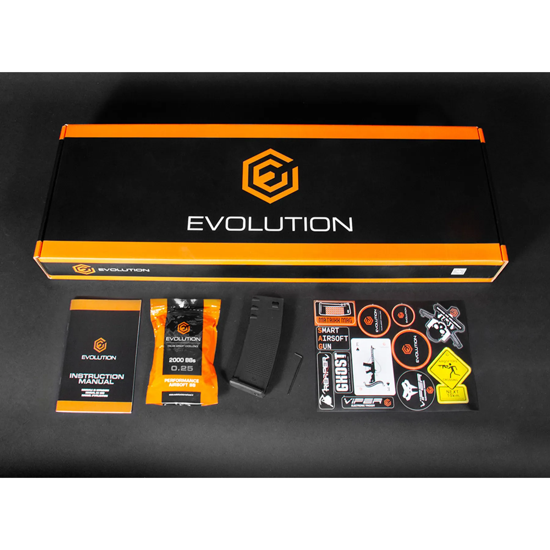Evolution Recon 10 Silent Ops Carbontech < 0,5 Joule Softair, Black