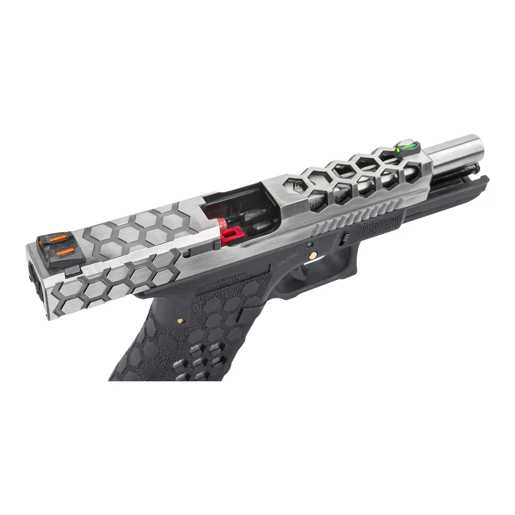 VX0100 Hex Cut Pistol, GBB SAC Custom VX0100 Hex Cut GBB Softair Pistole