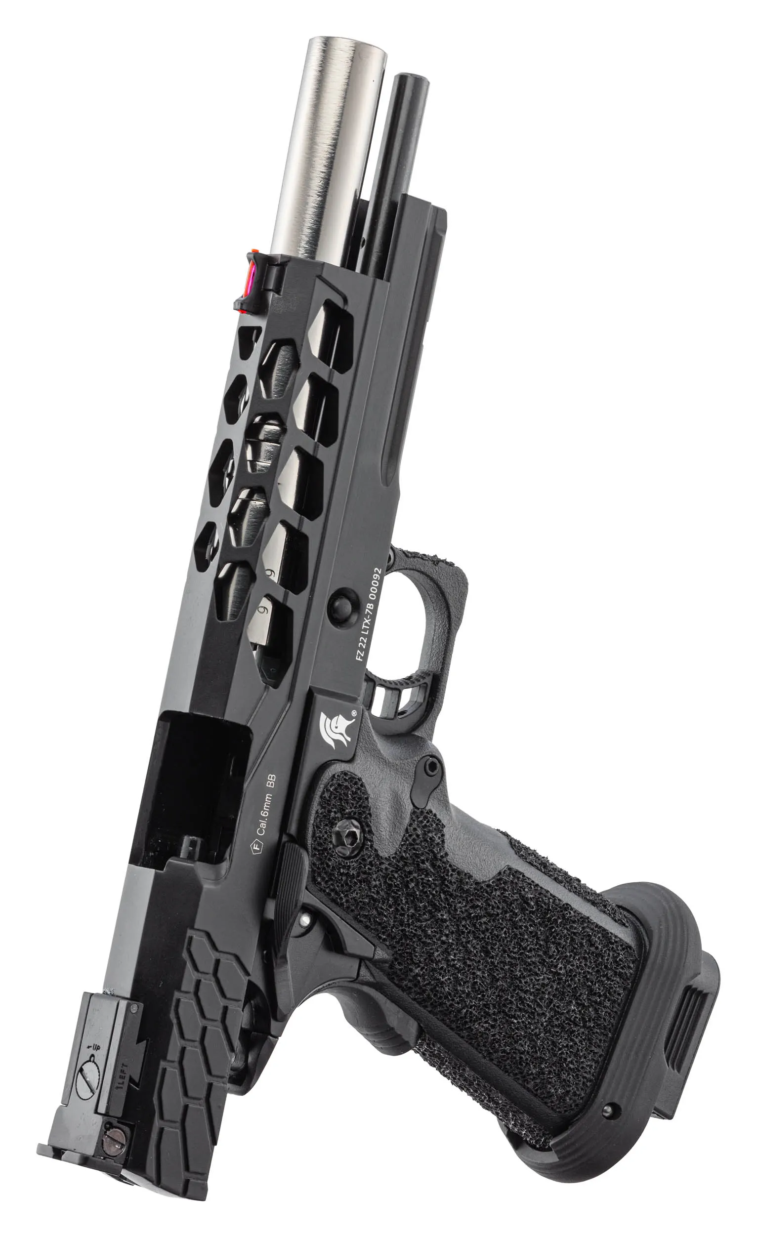 Lancer Tactical LTX-7B Stryk Hi-Capa GBB Softairpistole, Black