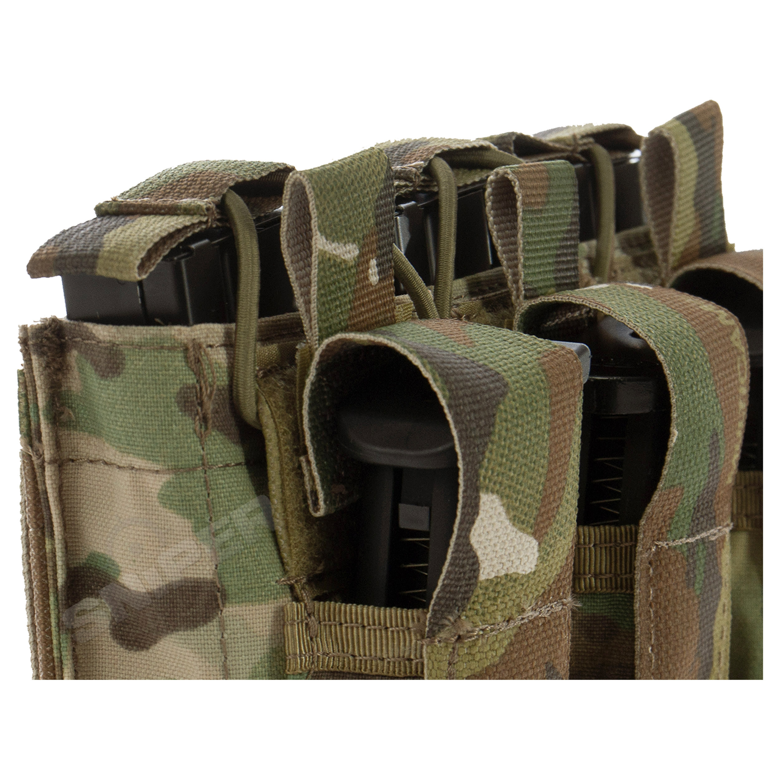 Rifle/ Pistol Triple Open Mag Pouch, Multicam