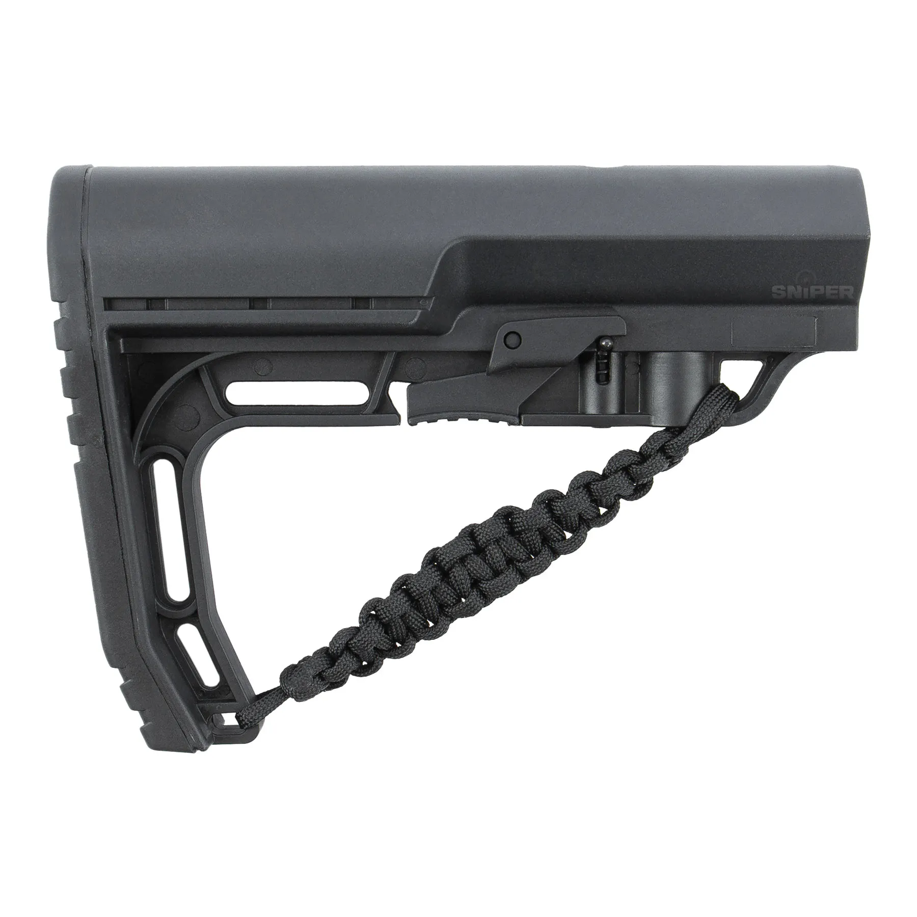 M4 Stock Custom mit Paracord, Black