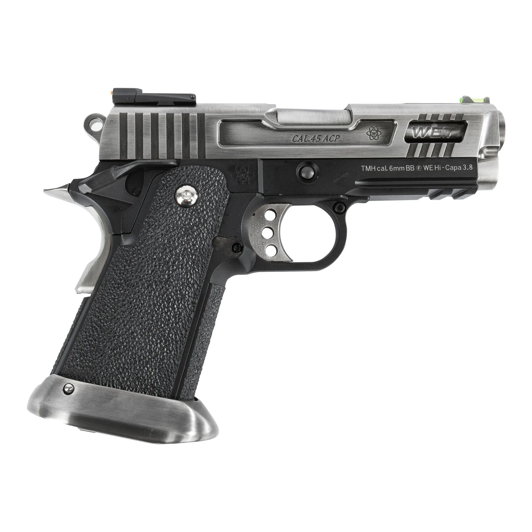 WE Hi-Capa 3.8 Force Full Metal Silver GBB Softair Pistole