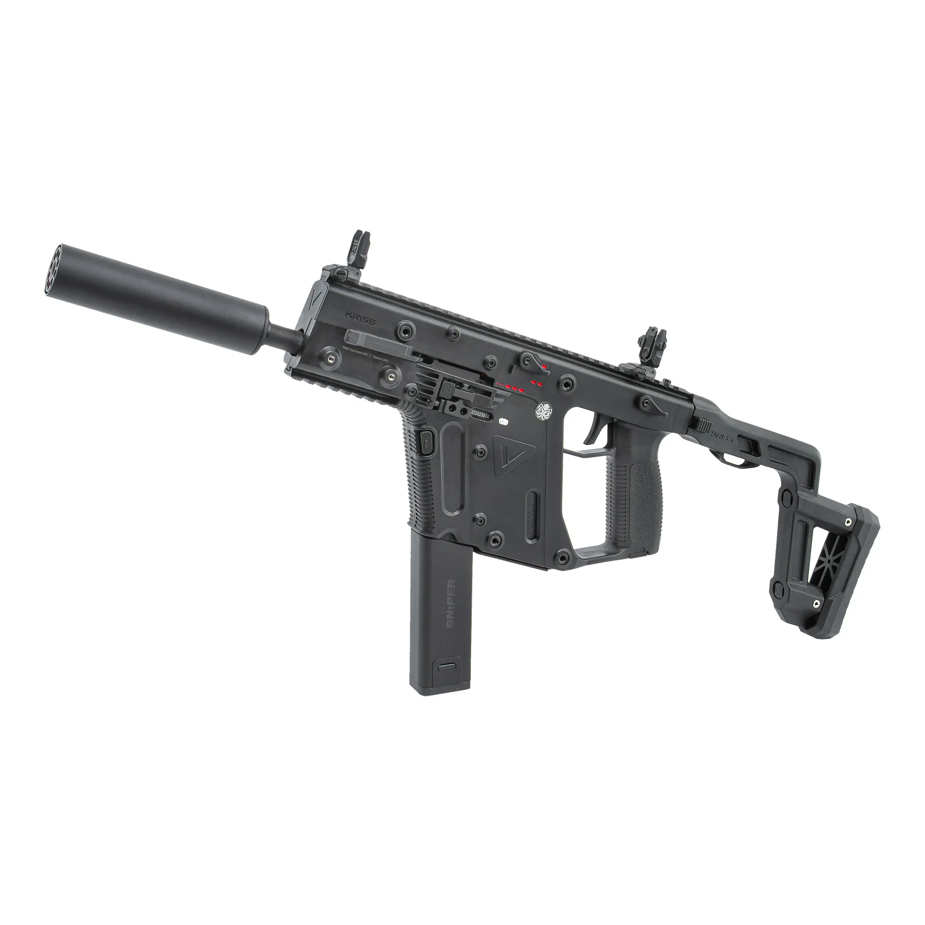 Kriss Vector w/ Mock Suppressor (S)AEG, Black Kriss Vector w/ Mock Suppressor (S)AEG, Black