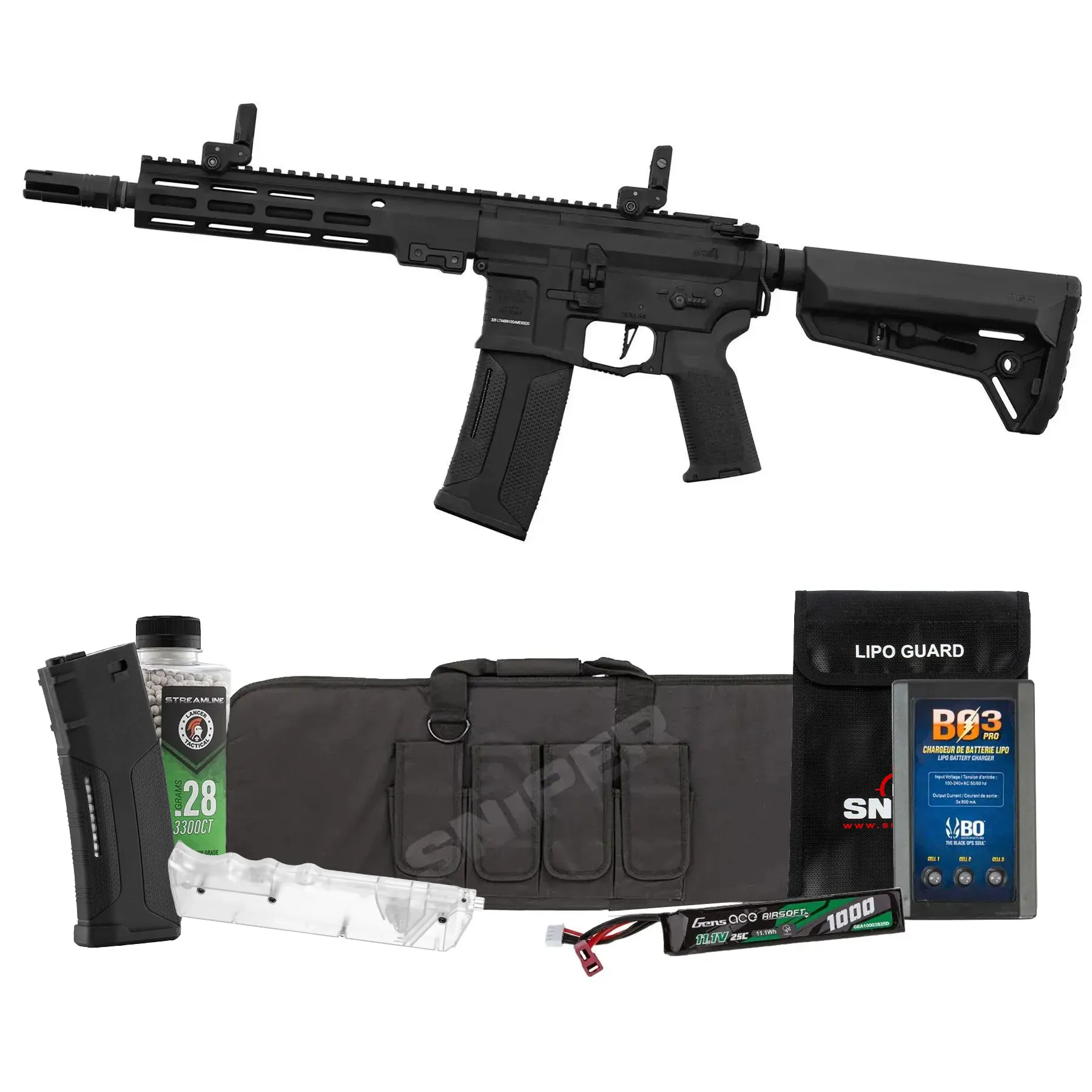 Bundle Deal - Lancer LT-44 10" Gen4 w/ Nebula II ETU, Black