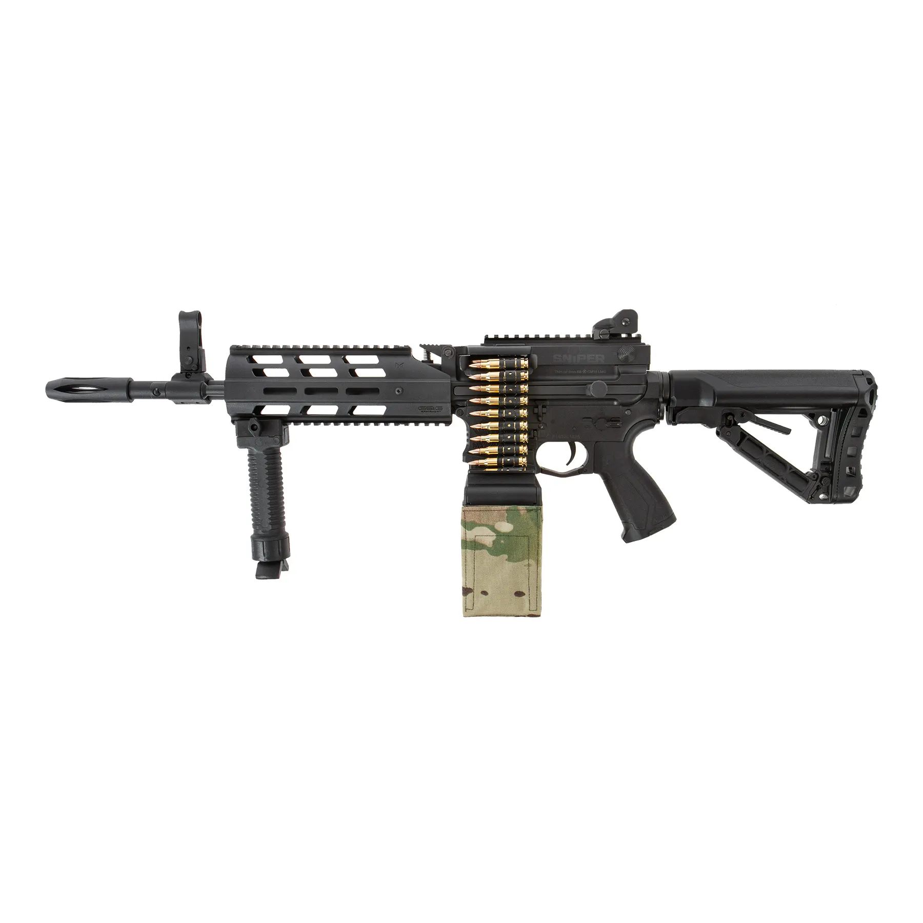 CM16 LMG (S)AEG, Black CM16 LMG (S)AEG, Black