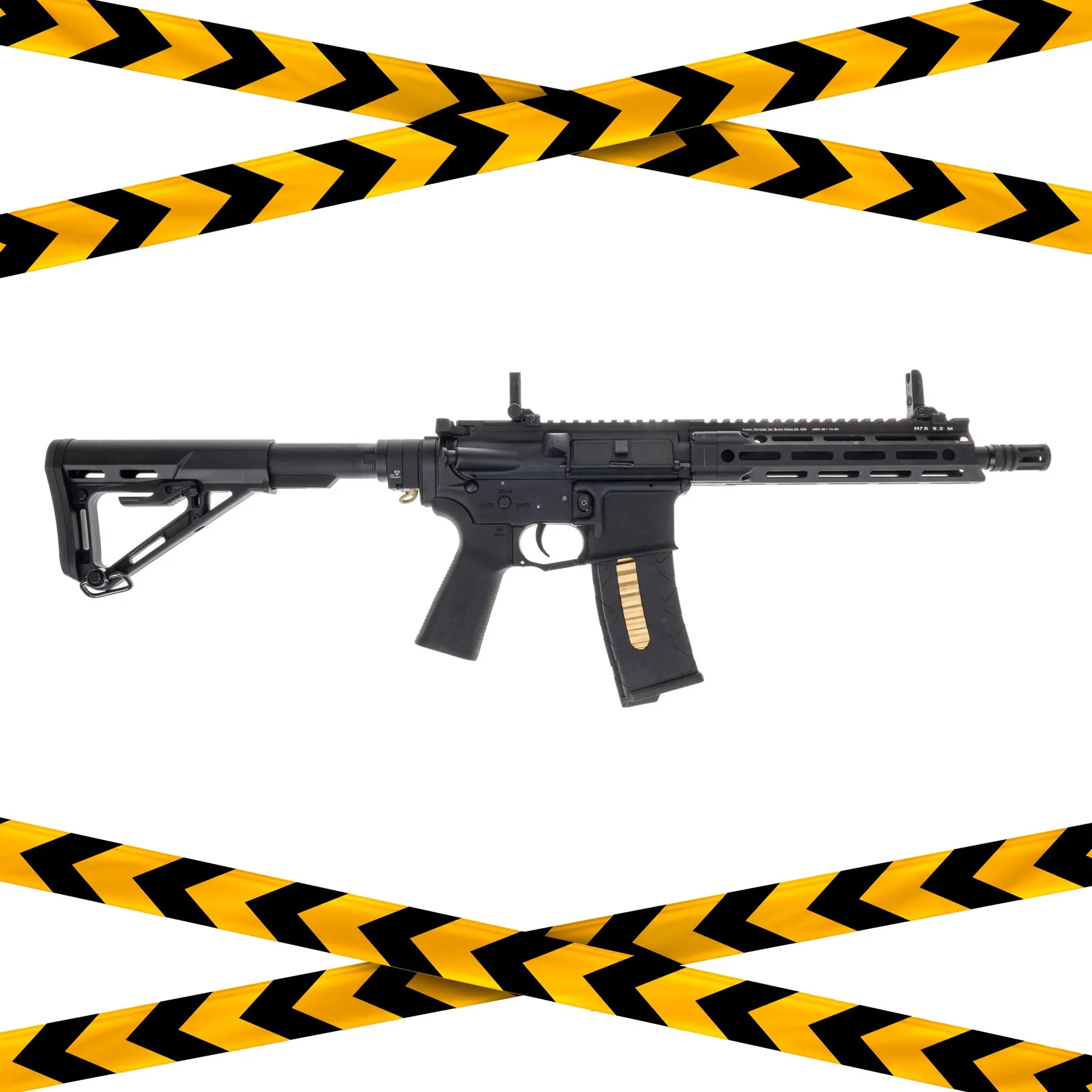 B-Ware EMG Daniel Defense V7P GBB Softair Rifle, Black