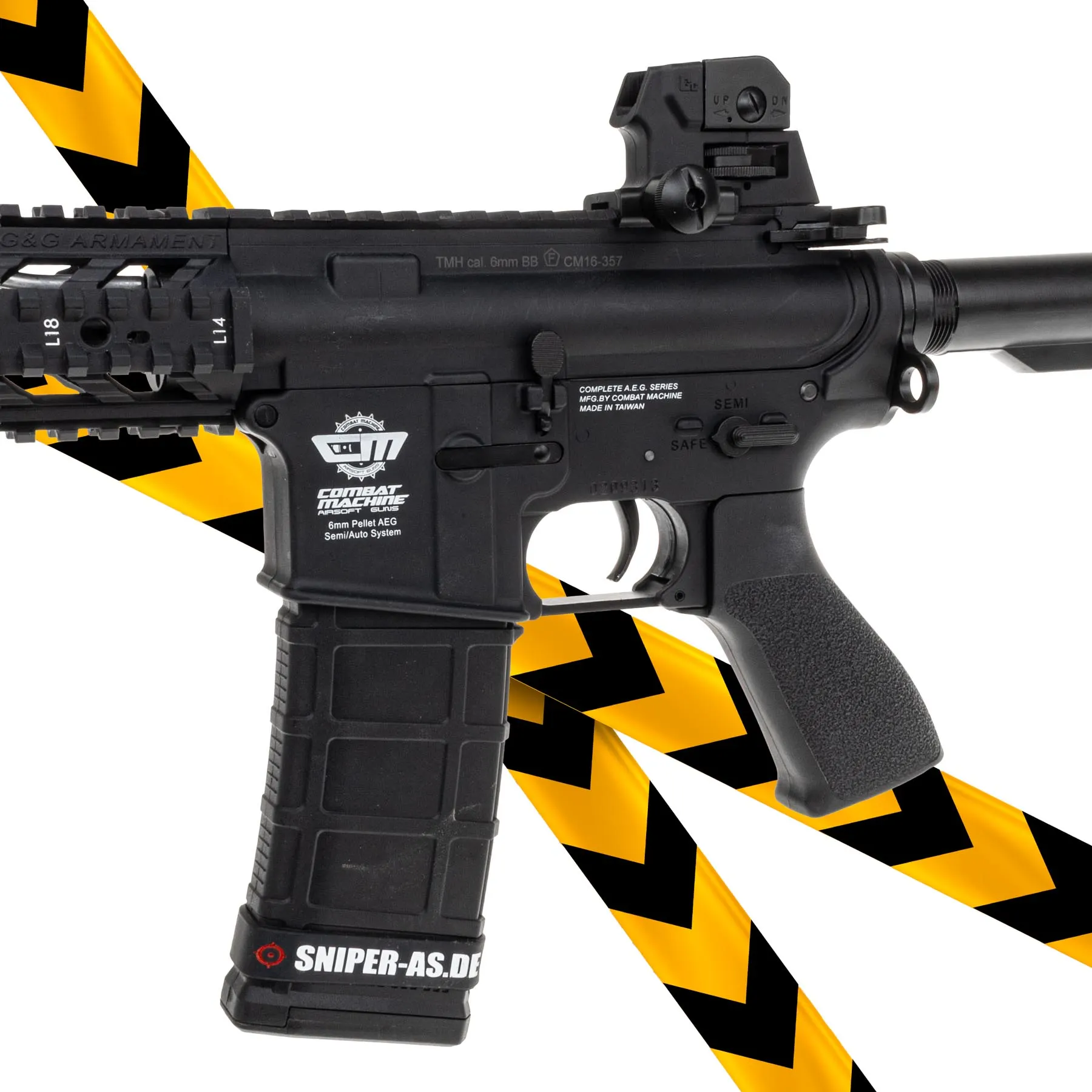 B-Ware CM16 Raider L Black, (S)AEG