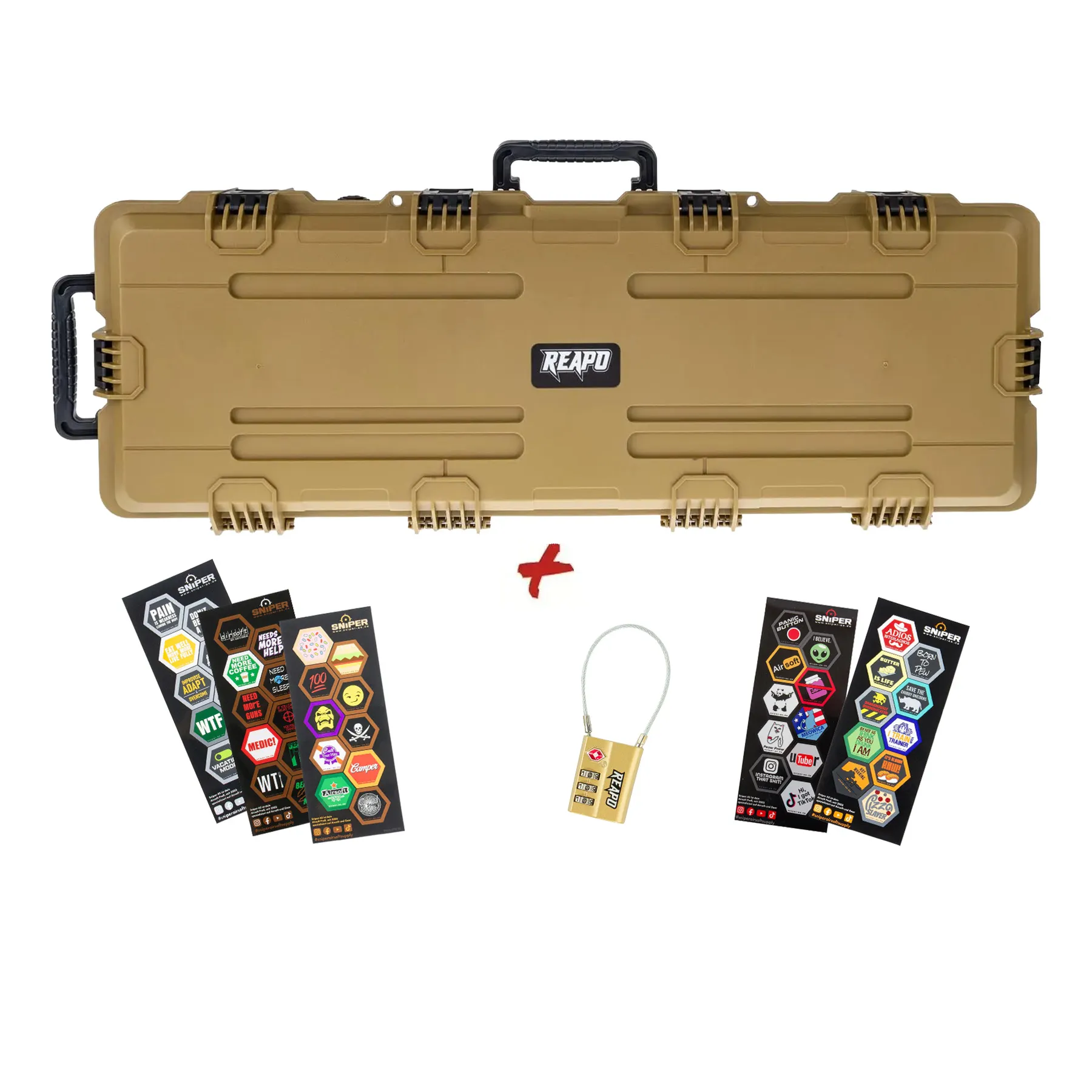 Kofferset - Reapo 100cm PNP Waffenkoffer, RAL8000