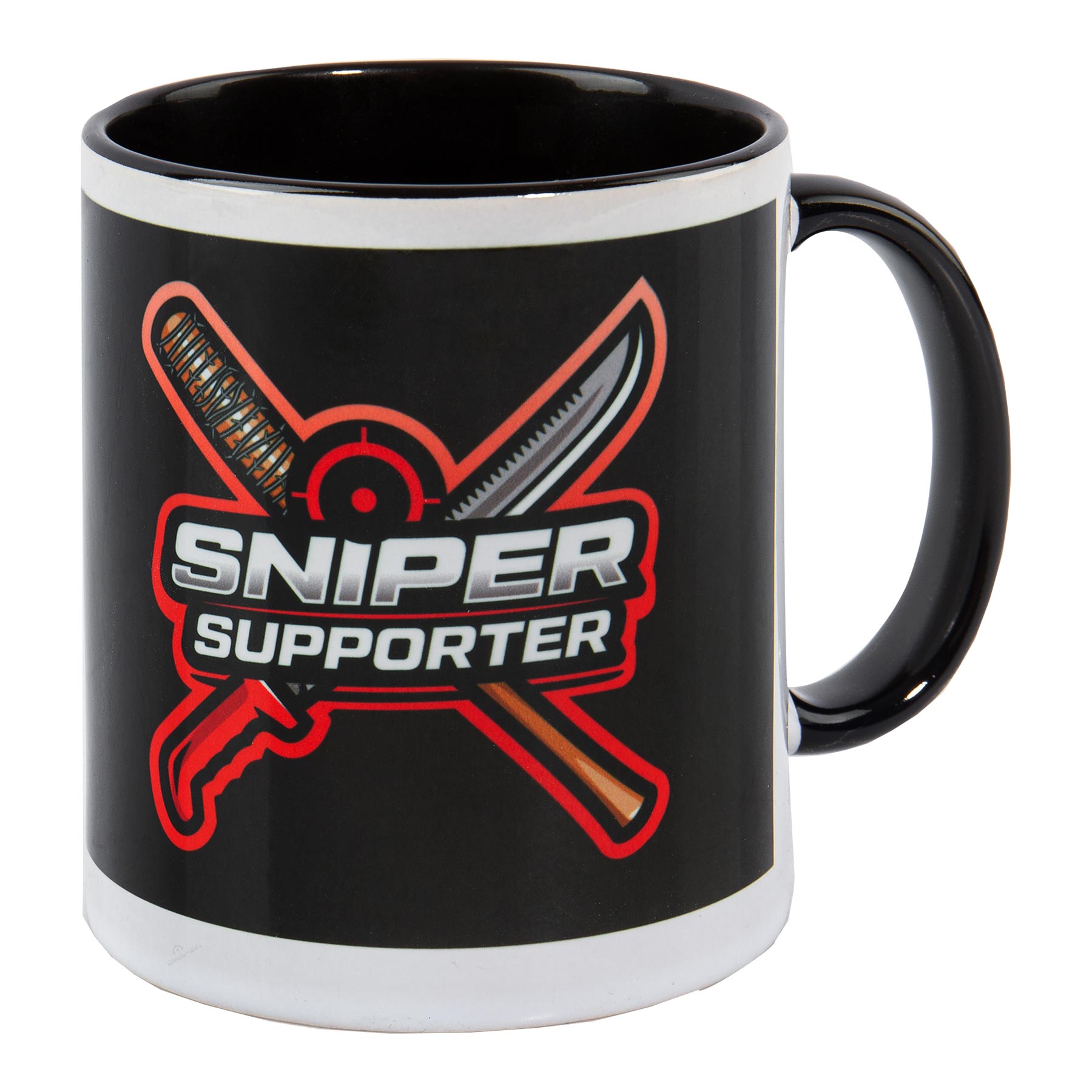 Sniper Fan Tactical Supporter Tasse, schwarz