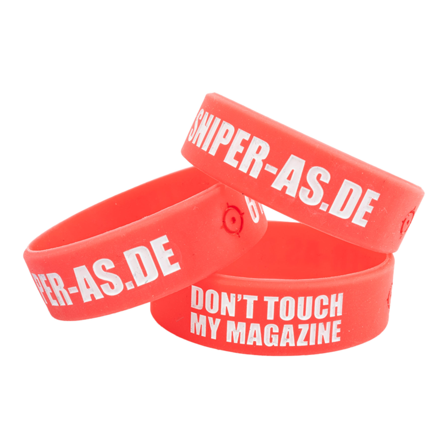 3er Set Sniper AS Magazinbänder, Bracelet, Red