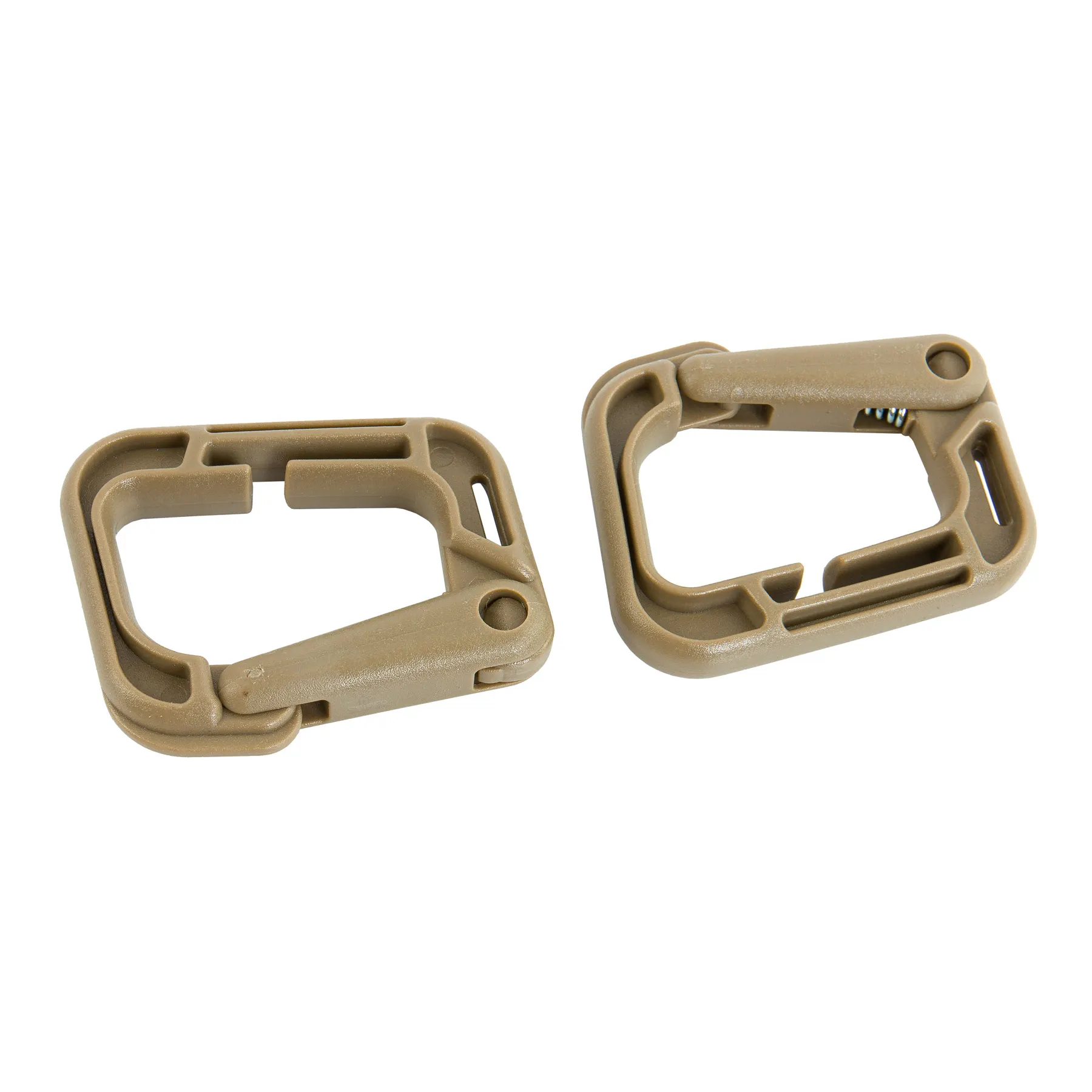 Molle Karabinerhaken 2er Pack, Coyote
