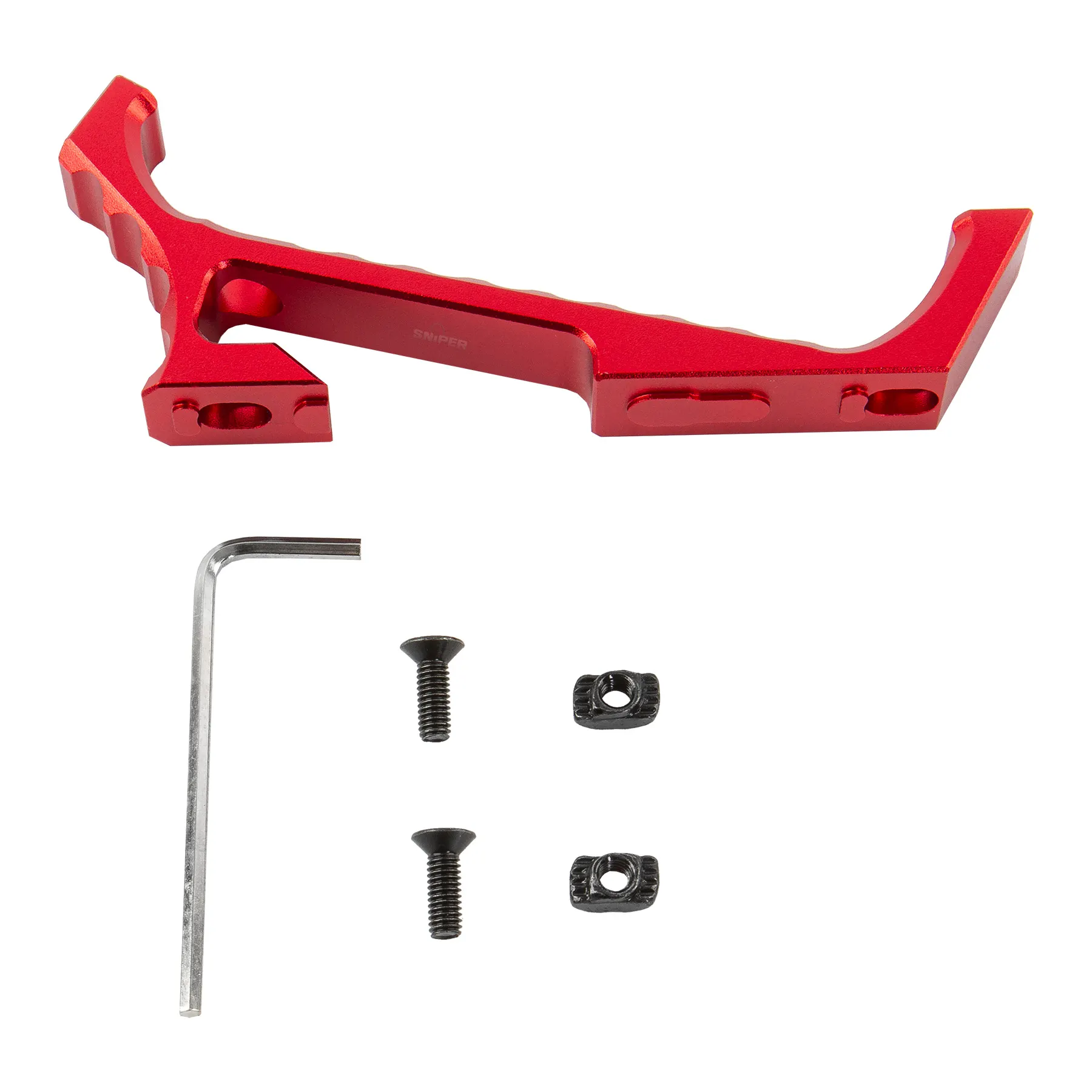 Tactical Angled M-LOK Grip für VP23, Red Tactical Angled M-LOK Grip für VP23, Red