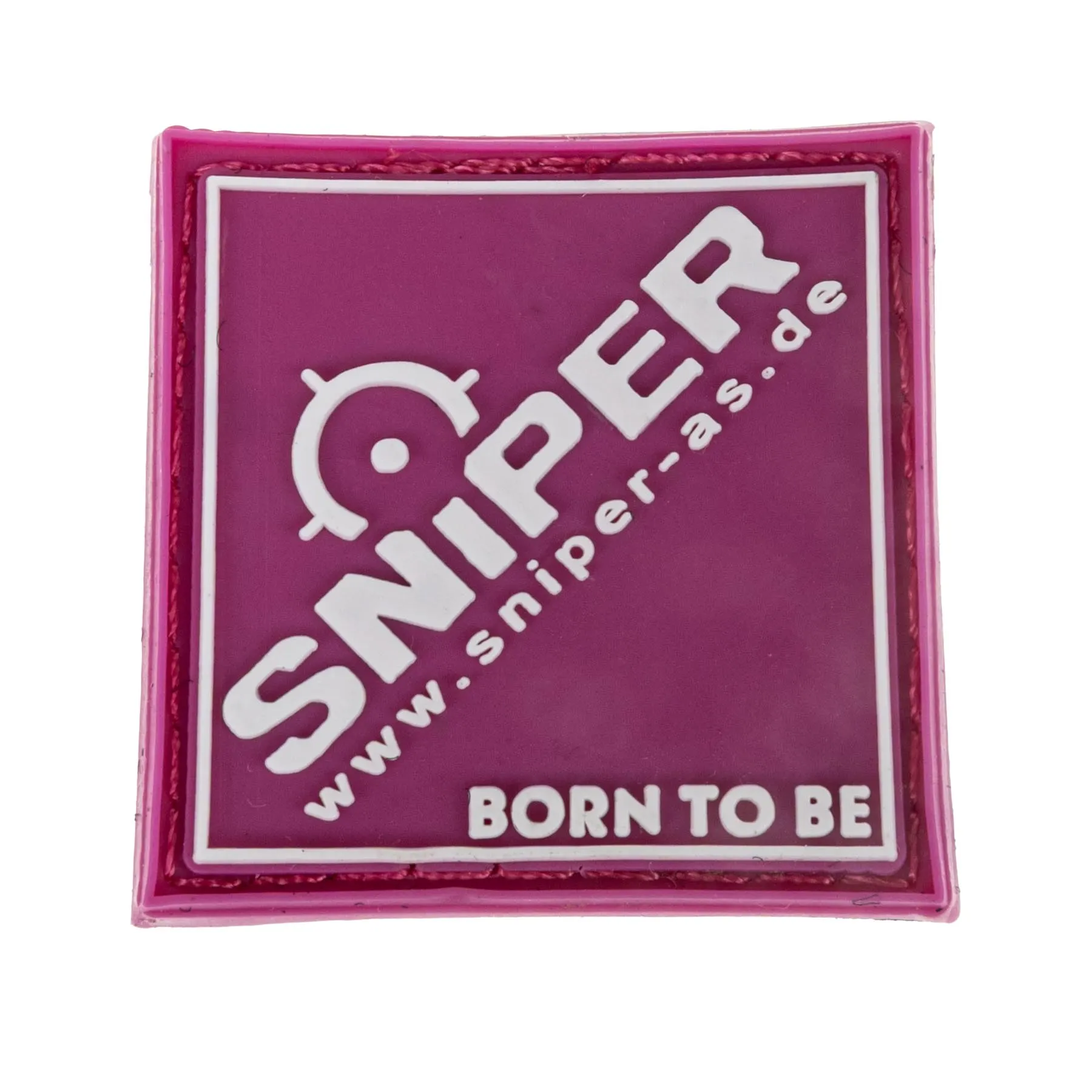 Square Sniper 3D Rubber Patch, Pink