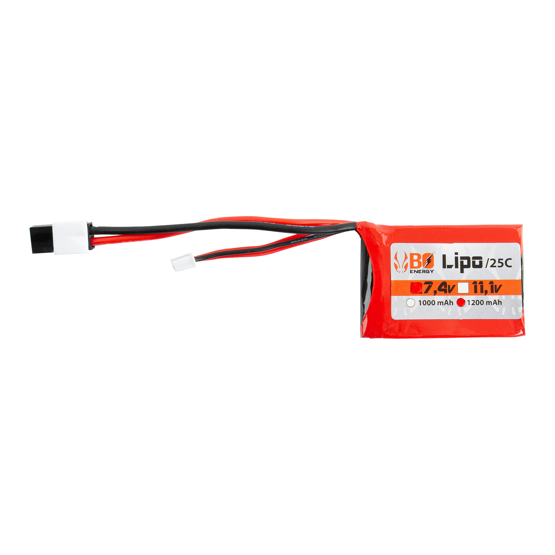 Tamiya 7,4V 1200mAh 25C LiPo Akku, 1 Stick
