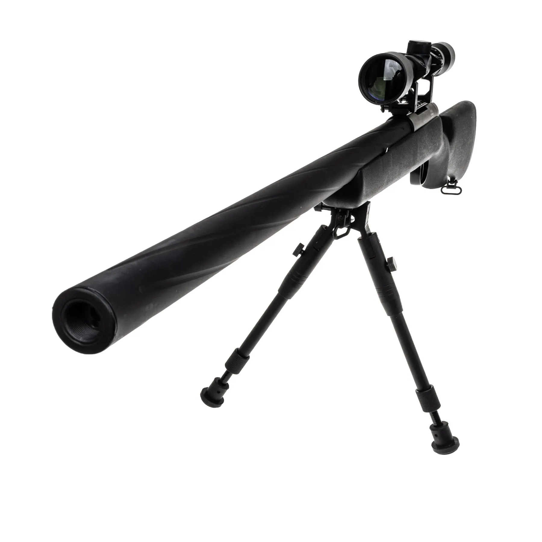 WELL MB03 VSR10 Scharfschützengewehr w/ Scope & Bipod, Black